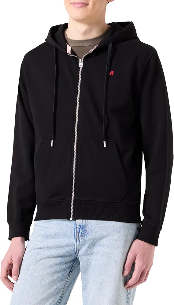 REPLAY PÁNSKÁ CELOROZEPÍNACÍ MIKINA S LOGEM