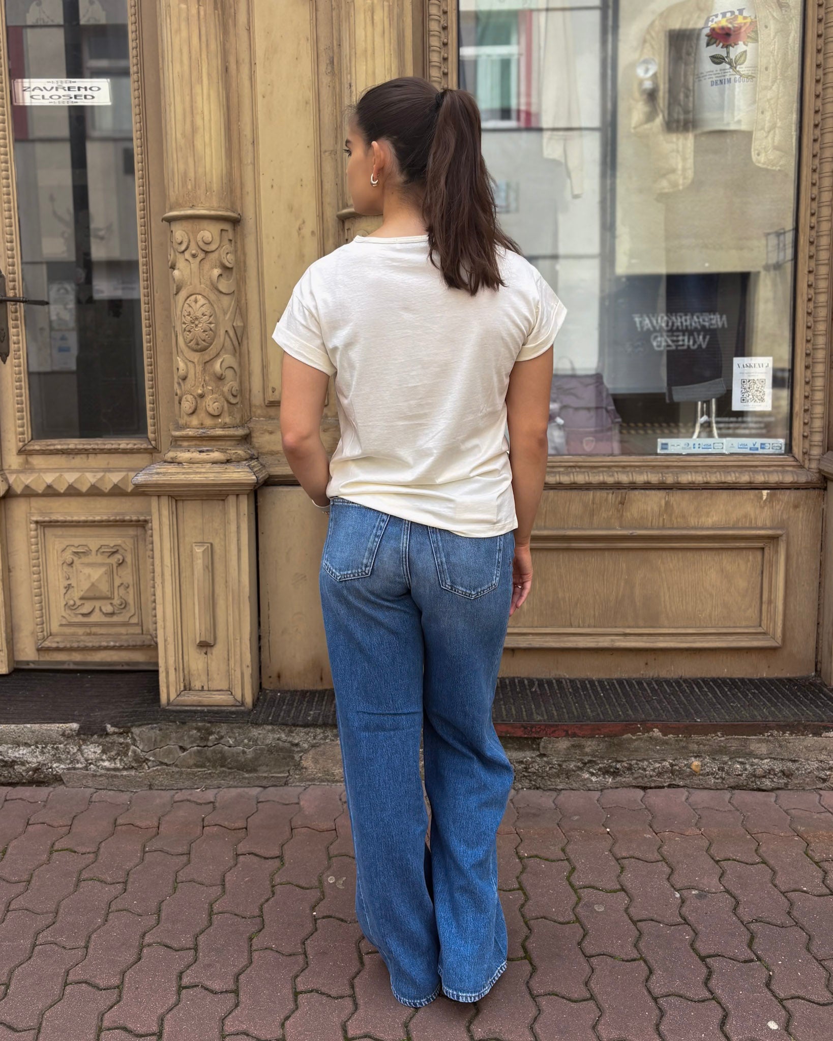 DÁMSKÉ TRIČKO REPLAY S POTISKEM REPLAY ROSE