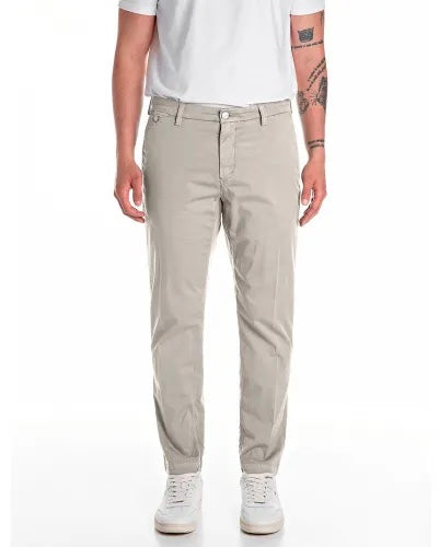 REPLAY PÁNSKE DŽÍNY BENNI REGULAR-FIT CHINO