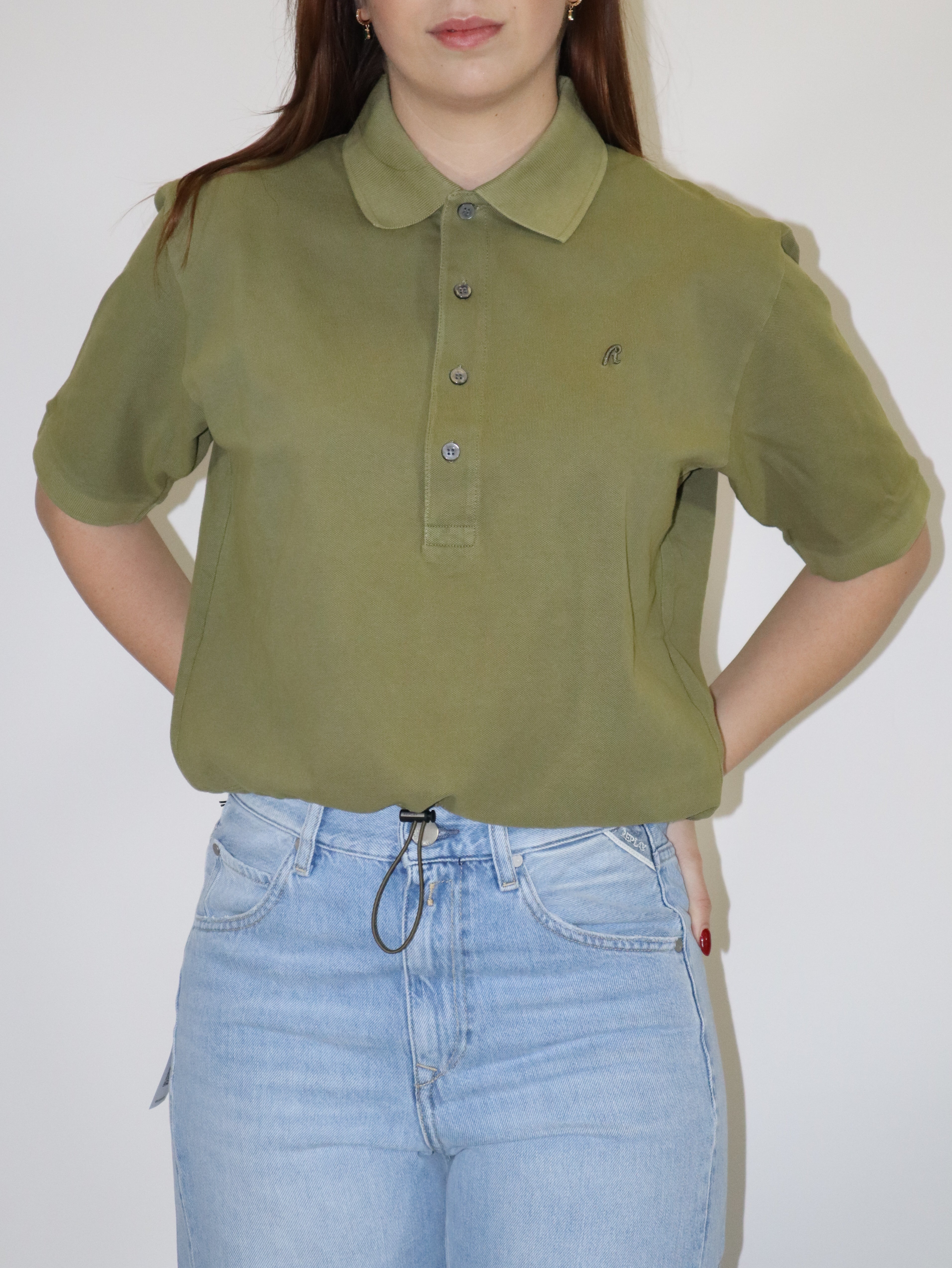 REPLAY DÁMSKE POLO TRIČKO S VÝŠIVKOU