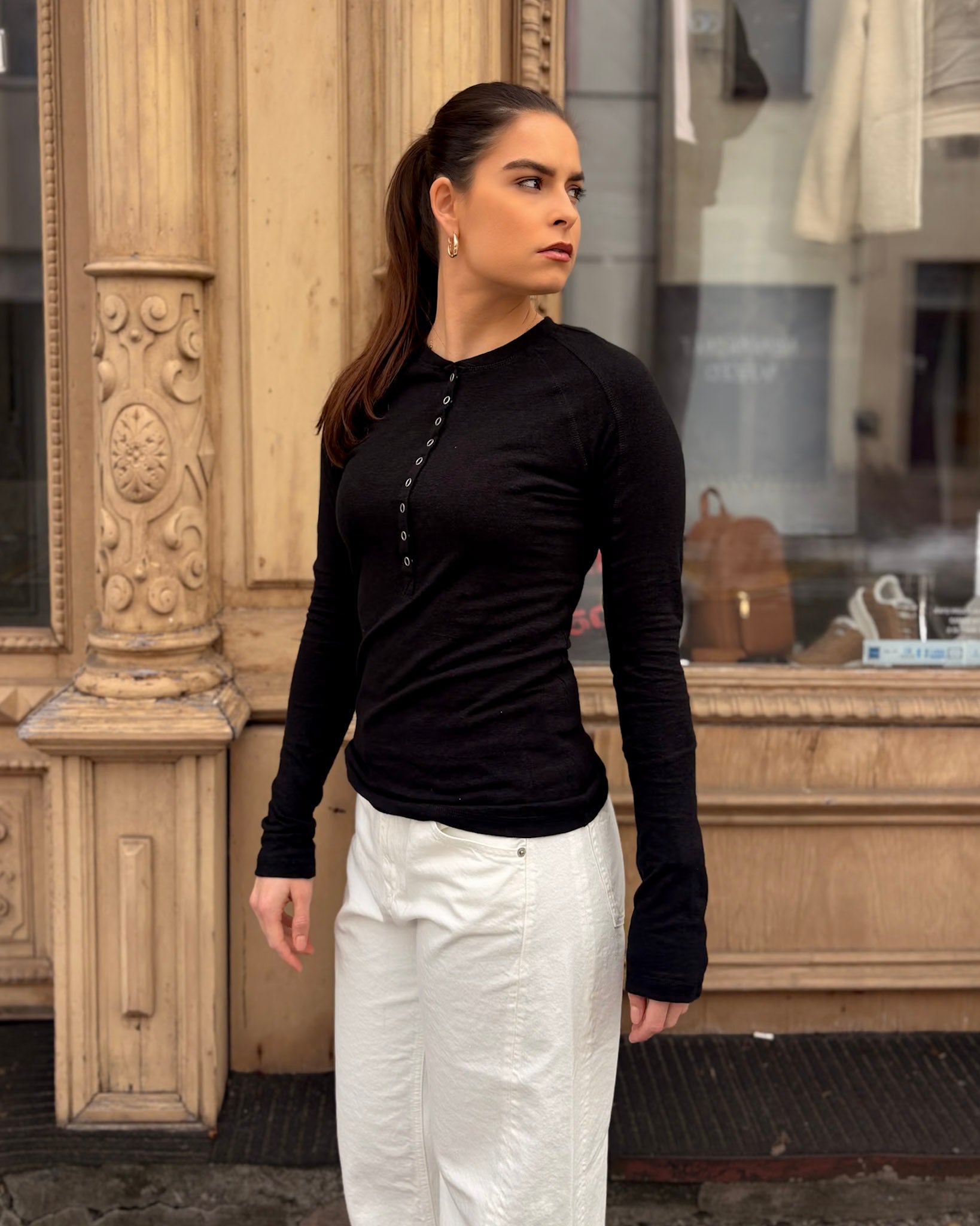 DÁMSKÉ TRIČKO REPLAY NA KNOFLÍČKY S DLOUHÝM RUKÁVEM