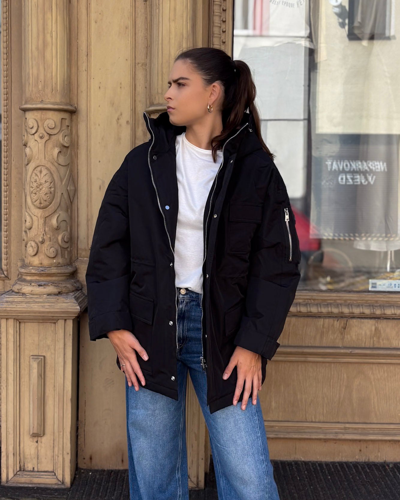 DÁMSKY KABÁT REPLAY S KAPÚCIOU