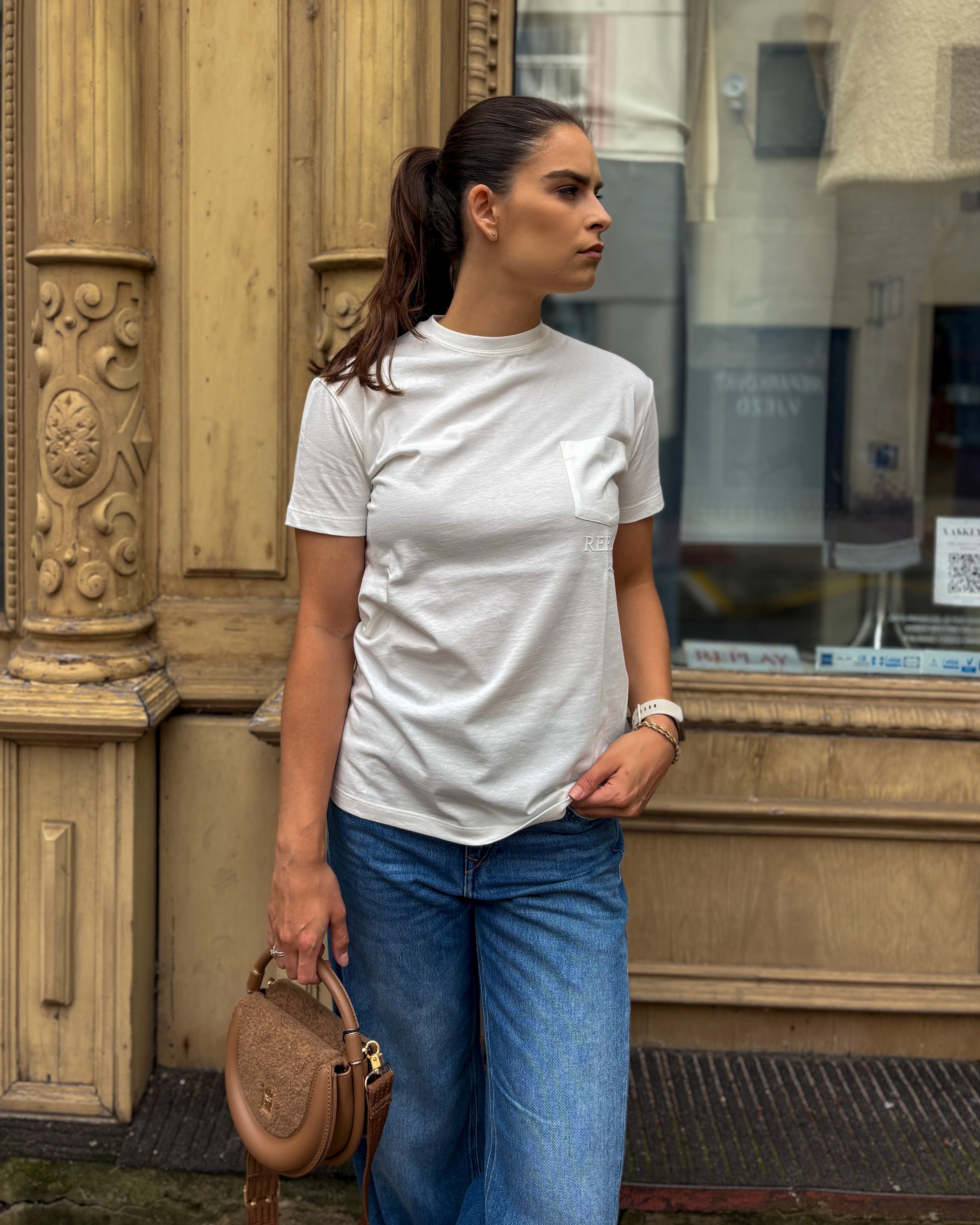 NŐI REPLAY PÓLÓ MELLZSEBBEL ÉS MINTÁVAL