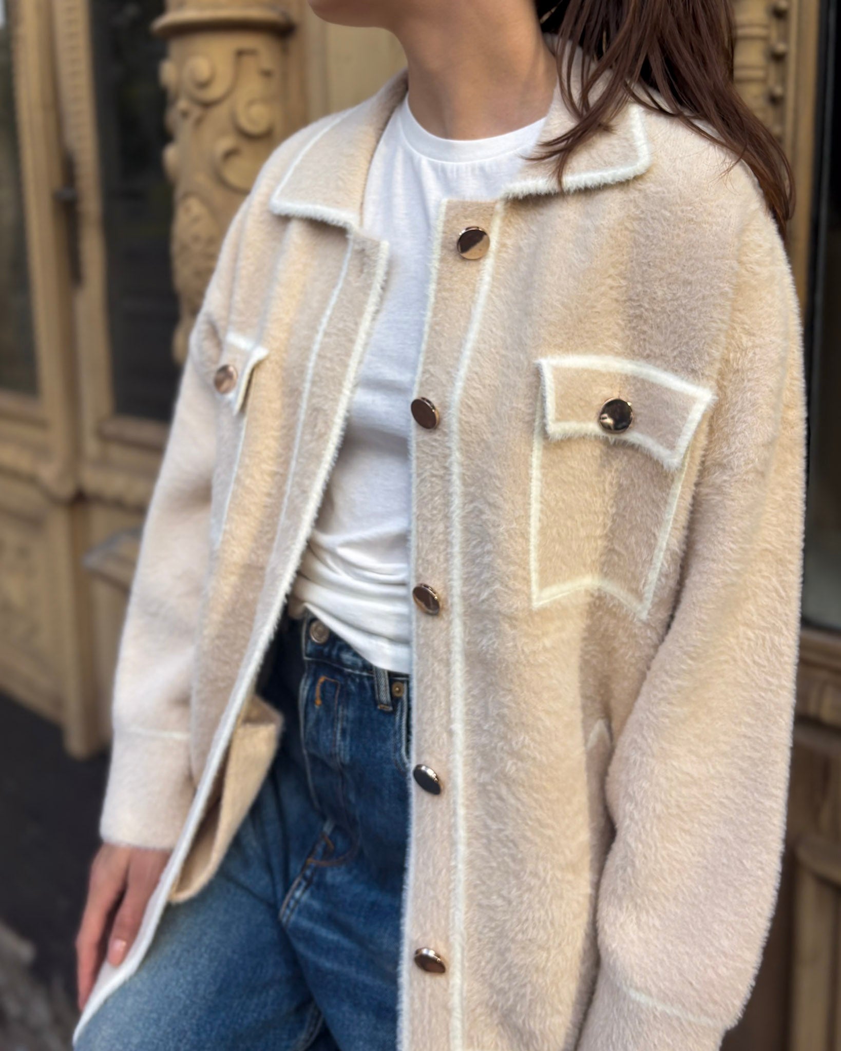 NŐI REPLAY PLÜSS KARDIGÁN GOMBOKKAL 