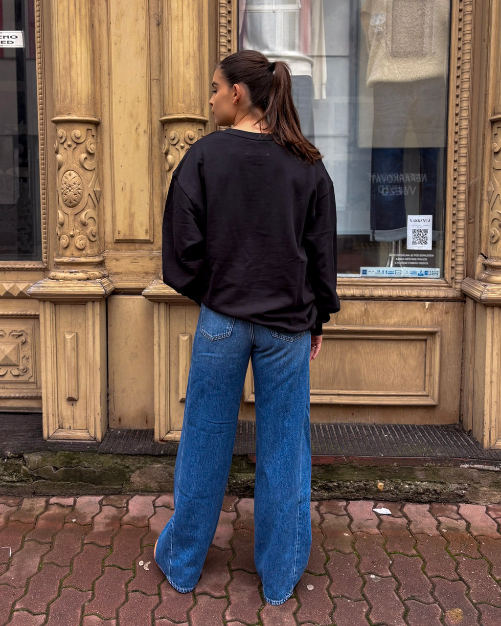 WOMEN'S OVERSIZED COTTON SWEATSHIRT REPLAY