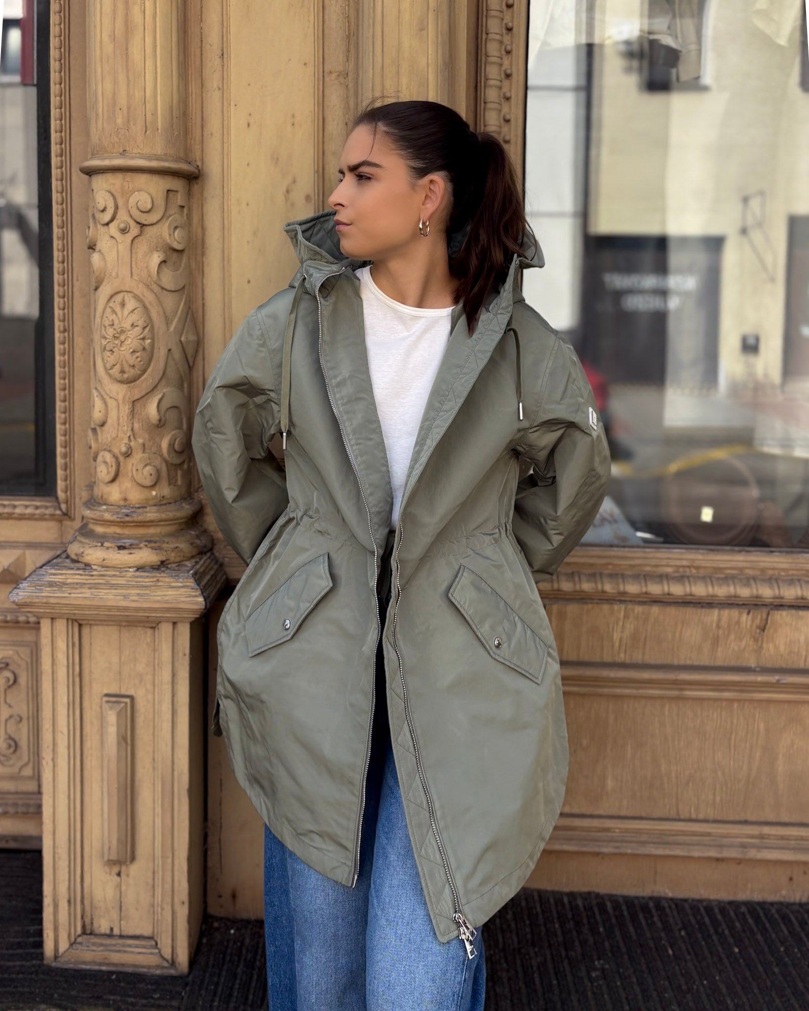 REPLAY WOMEN'S COMFORTABLE HOODED JACKET