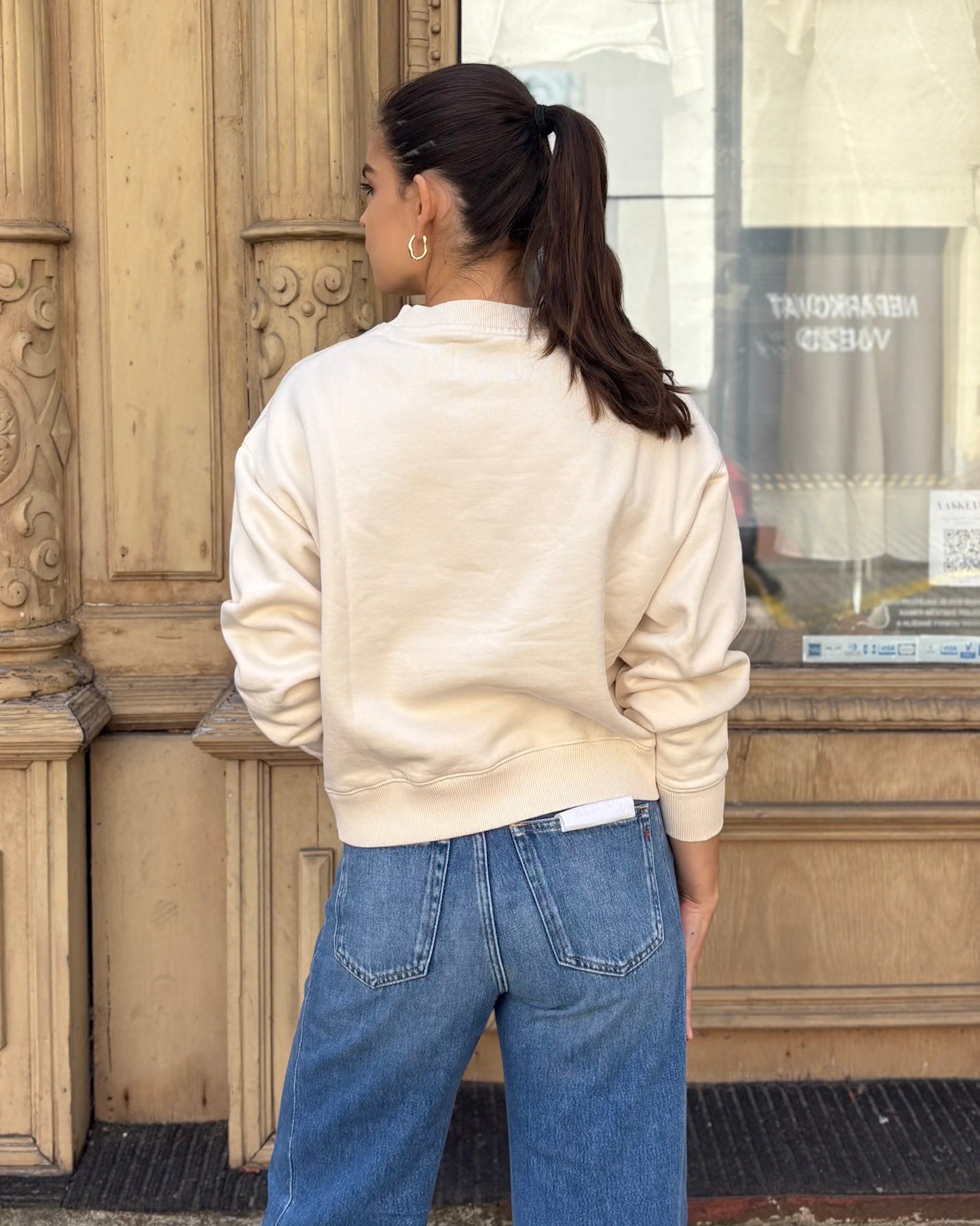 DÁMSKA MIKINA REPLAY MIKINA S LOGOM A POTLAČOM RUŽÍ