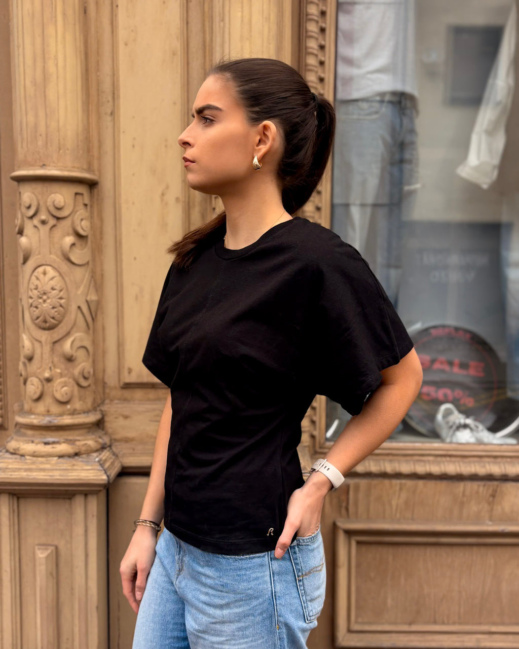 DÁMSKÉ TRIČKO REPLAY S NETOPÝŘÍMI RUKÁVY 