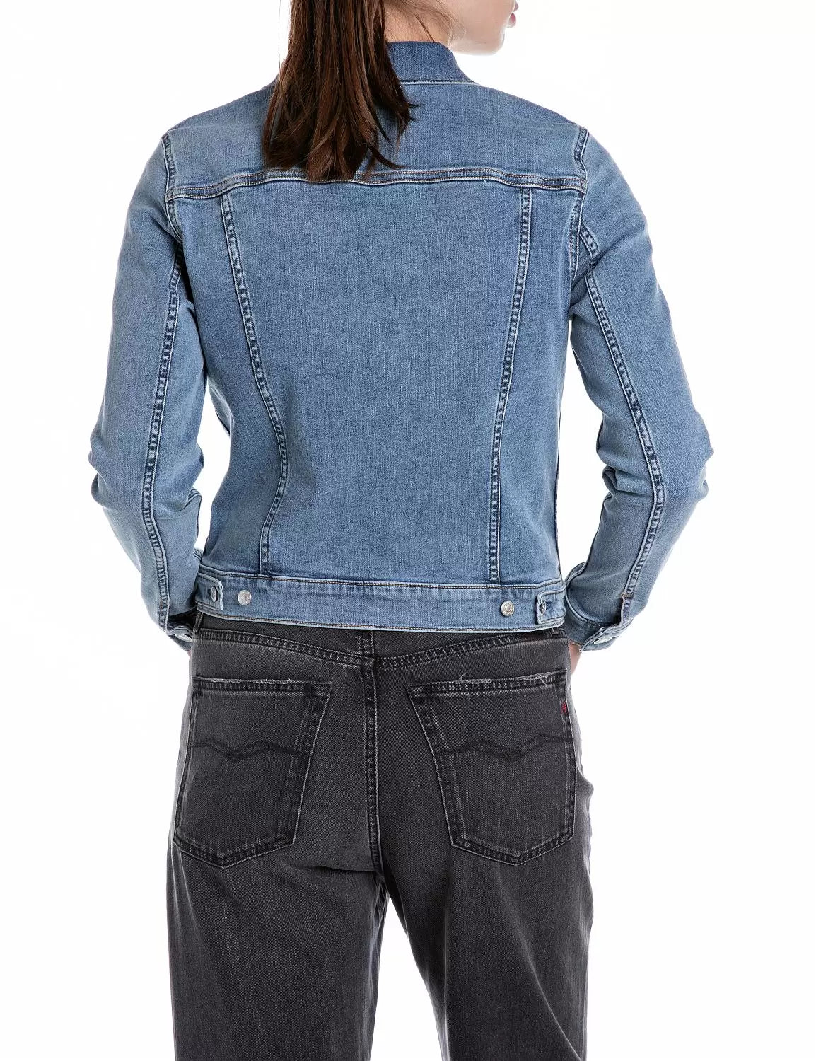 REPLAY DÁMSKA DŽÍNOVÁ BUNDA SLIM-FIT STRIHU