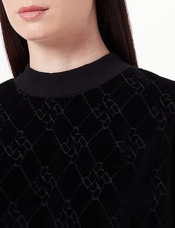 REPLAY ŽINYLKOVÉ ŠATY S DLOUHÝM RUKÁVEM A CELOPLOŠNÝM POTISKEM LOGA DEVORE 