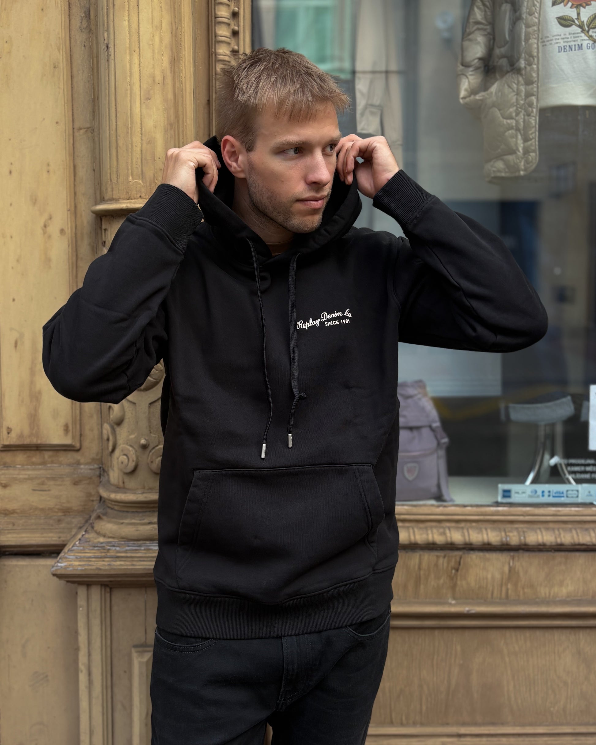 PÁNSKÁ MIKINA REPLAY Z ORGANICKÉ BAVLNY