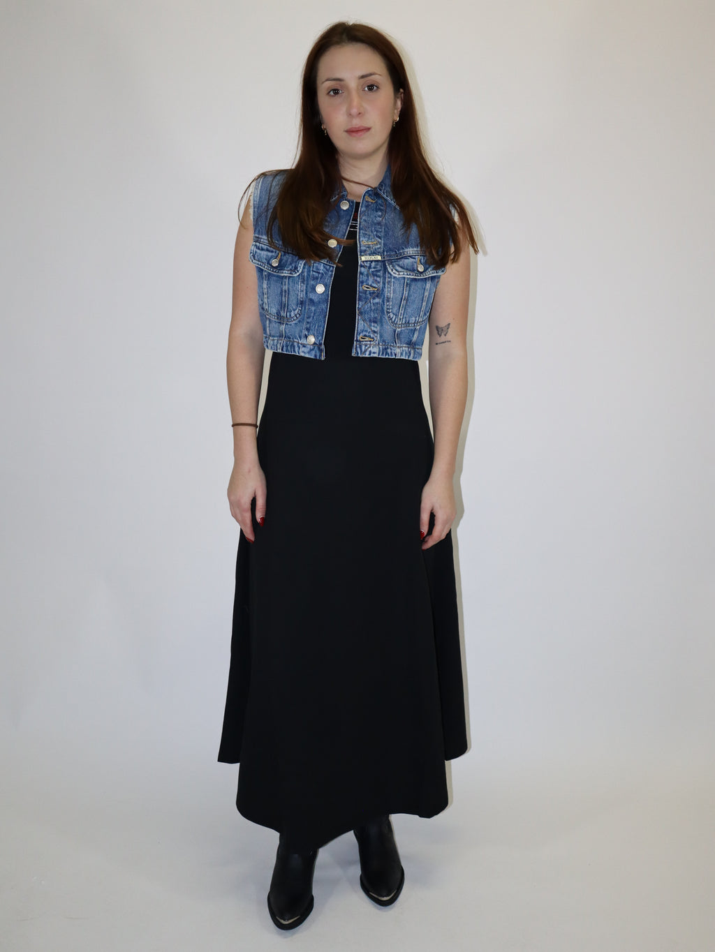 REPLAY WOMEN'S DENIM VEST 9ZERO1