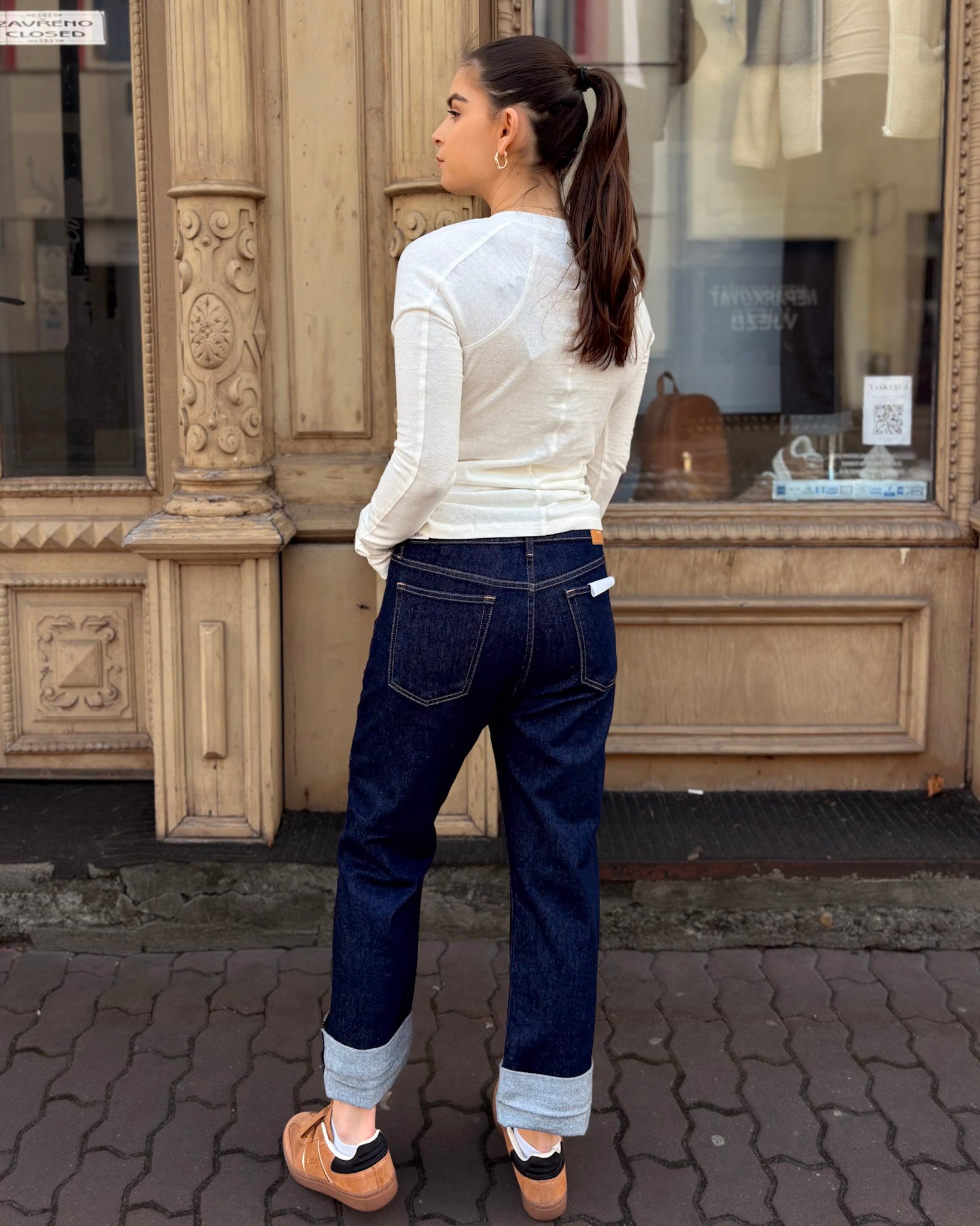 DÁMSKÉ DŽÍNY REPLAY ROVNÉHO STŘIHU AUBRY 