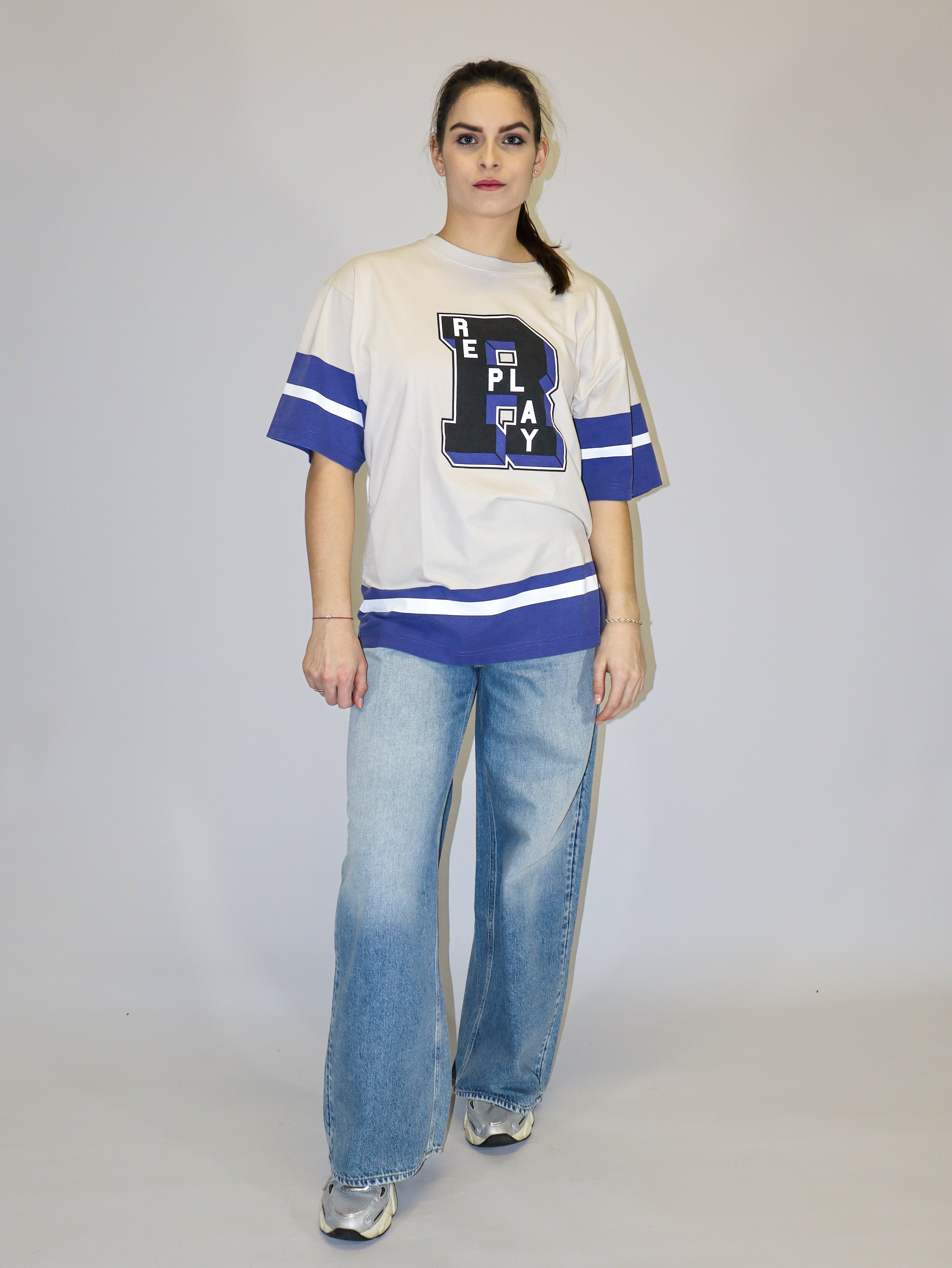 REPLAY NŐI PÓLÓ FIÚ STÍLUSÚ MINTÁVAL 