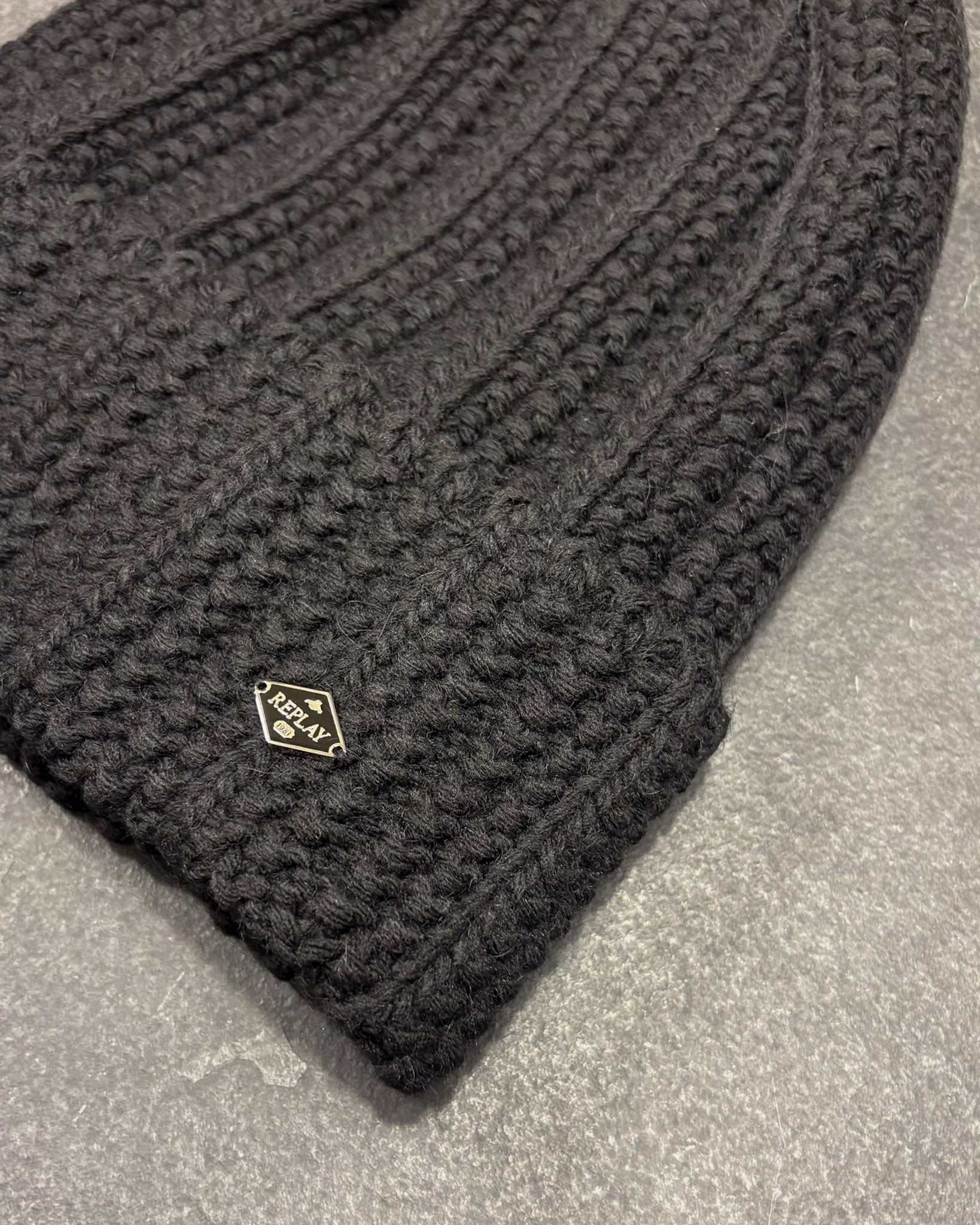 REPLAY CROCHET WOOL BLEND HAT