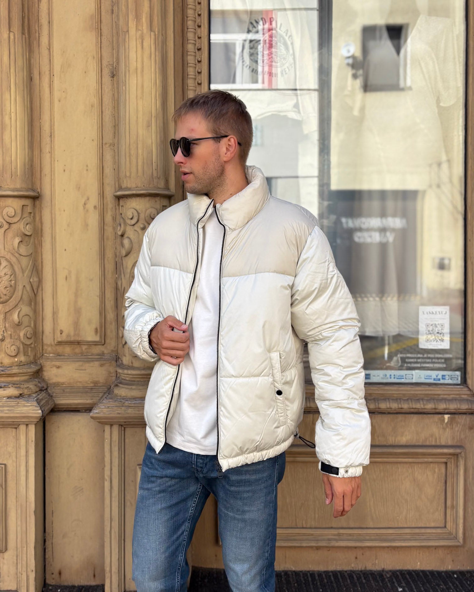 REPLAY GESTEPPTE HERRENJACKE MIT HOHEM KRAGEN - M8481 .000.85312