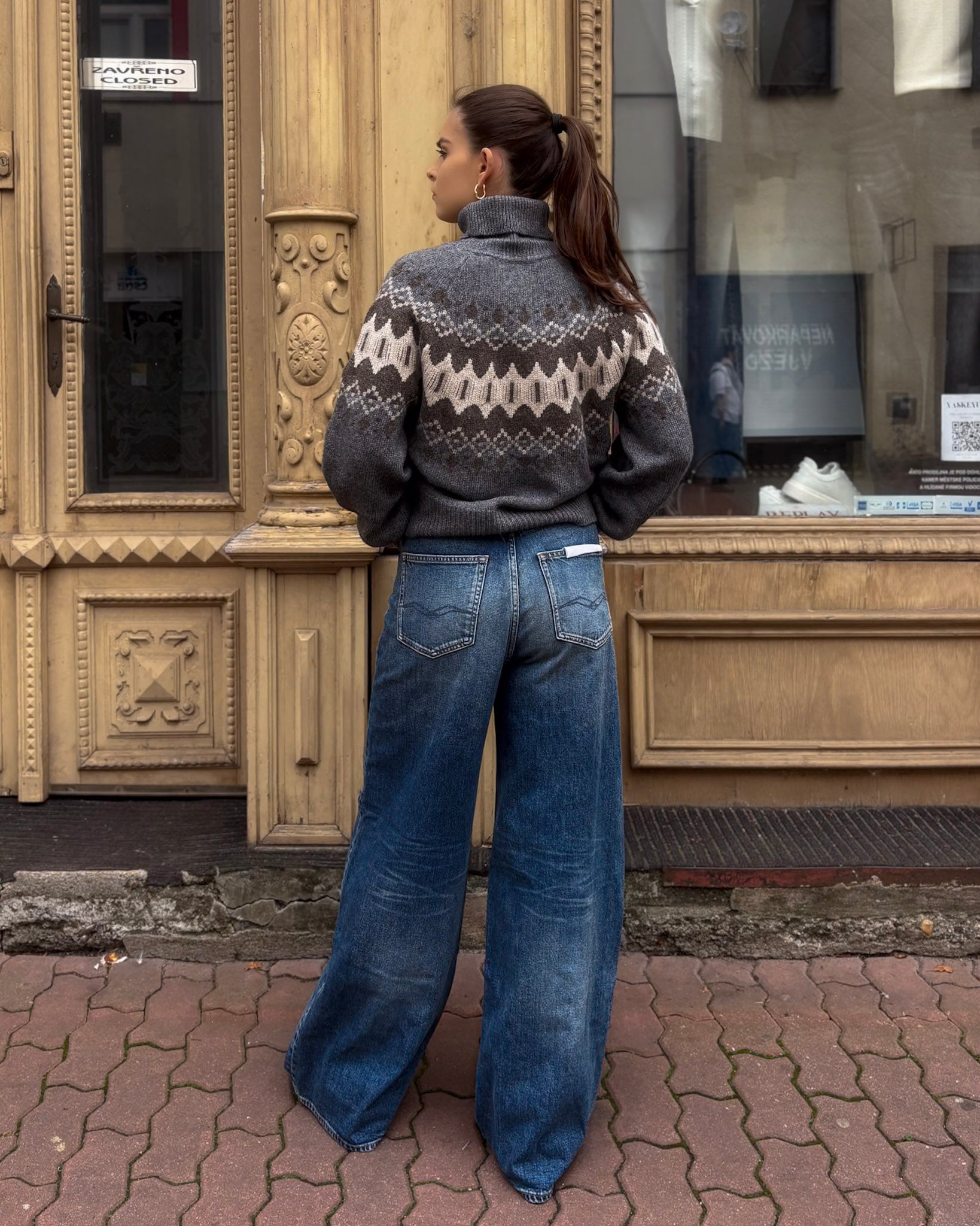 NŐI MINTÁS REPLAY PULÓVER 