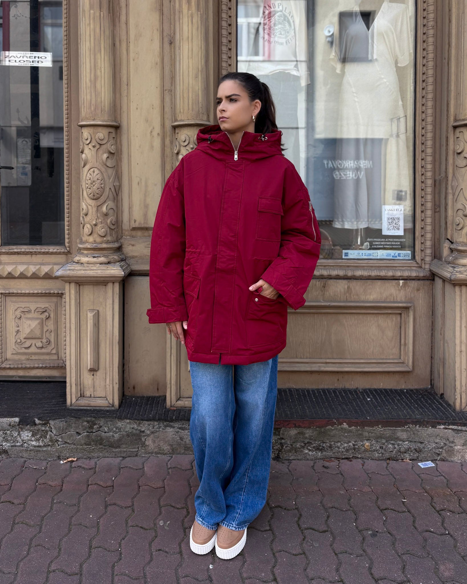 NŐI REPLAY KAPUCNIS KABÁT 