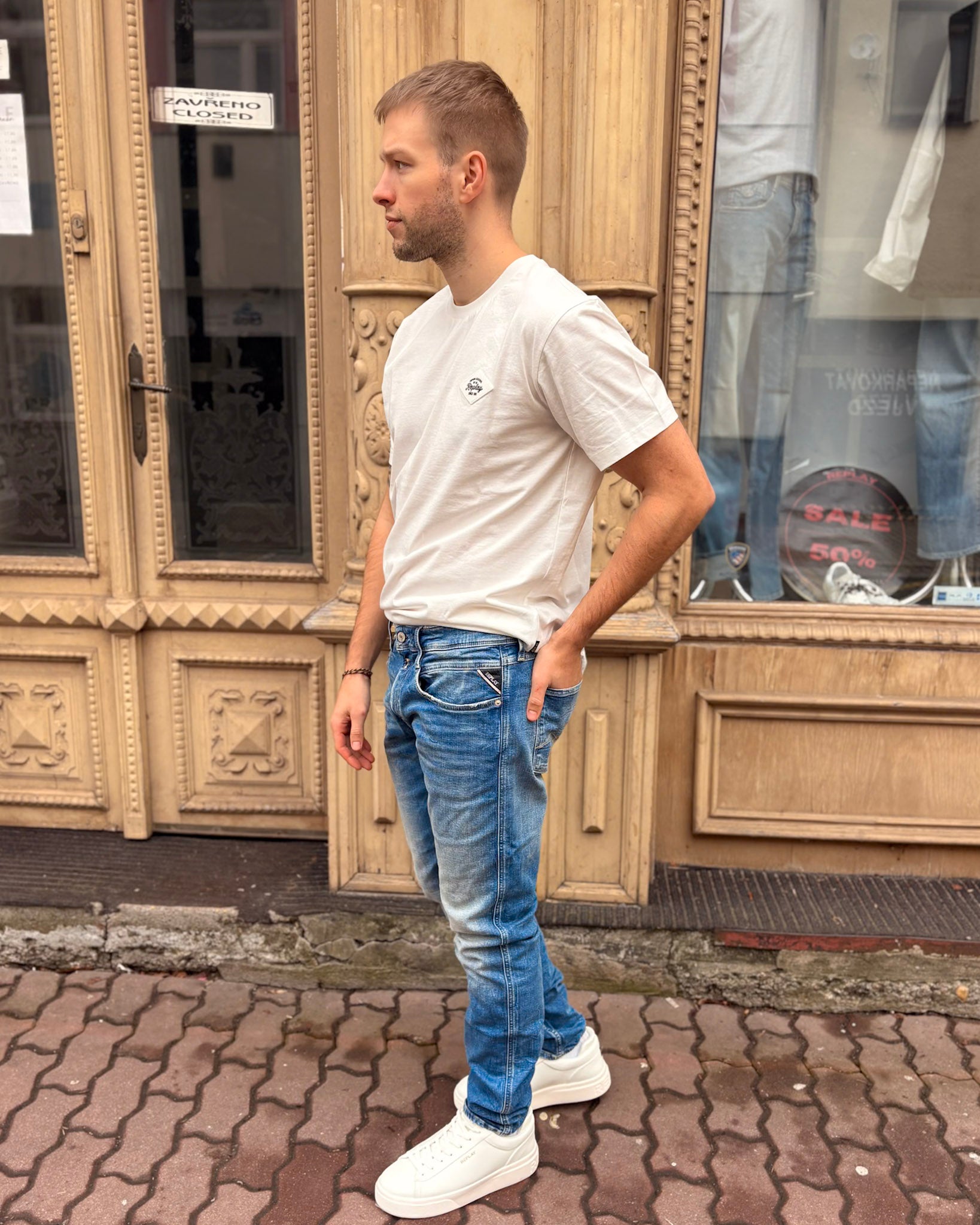 PÁNSKÉ DŽÍNY REPLAY ANBASS SLIM-FIT