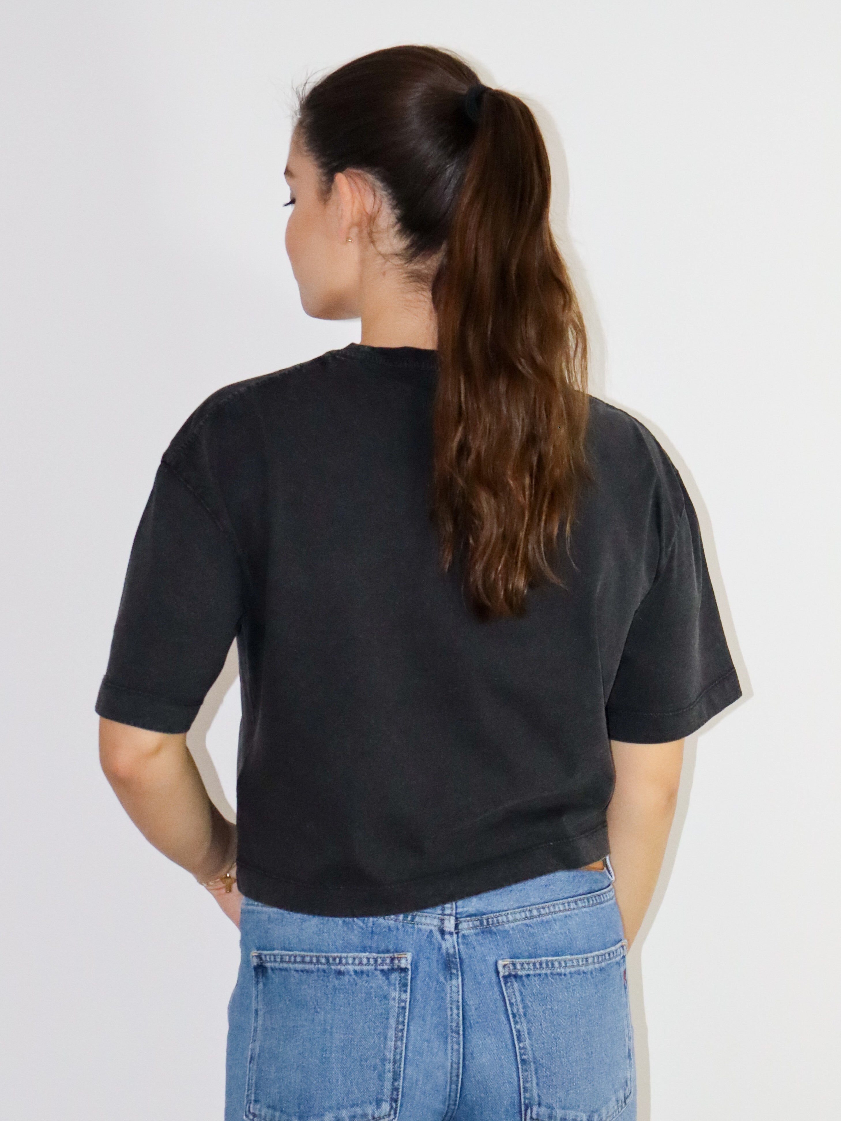 REPLAY WOMEN'S LOGO CROP T-SHIRT