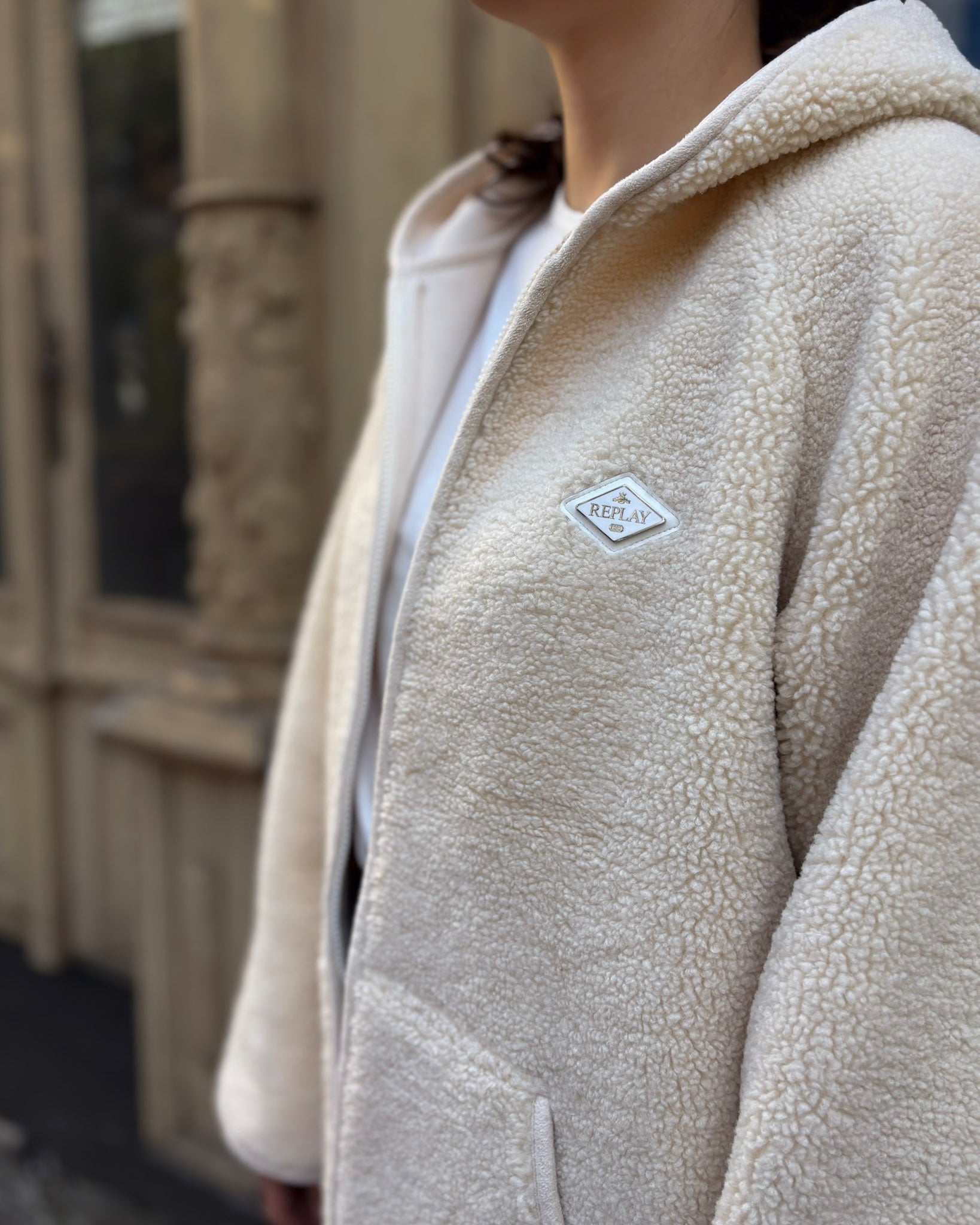 NŐI REPLAY KABÁT MŰBŐR KAPUCNIVAL