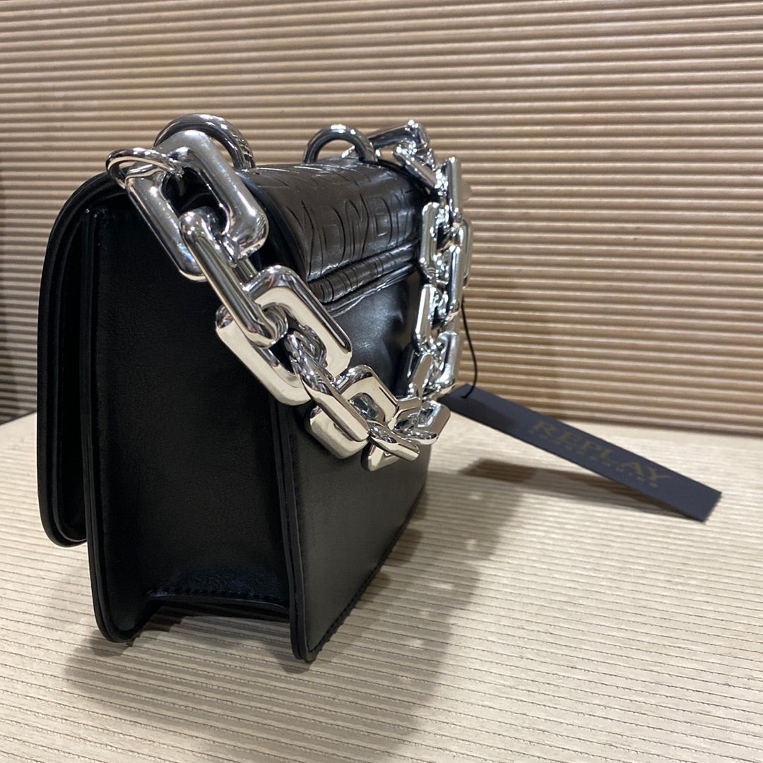 REPLAY CROSSBODY TÁSKA TELJES TERÜLETÉN LOGÓVAL