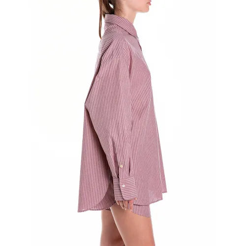 REPLAY DÁMSKÁ PRUHOVANÁ KOŠILE UVOLNĚNÉHO STŘIHU