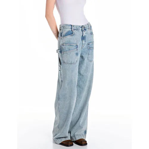 REPLAY DÁMSKÉ DŽÍNY WORKWEAR STŘIHU