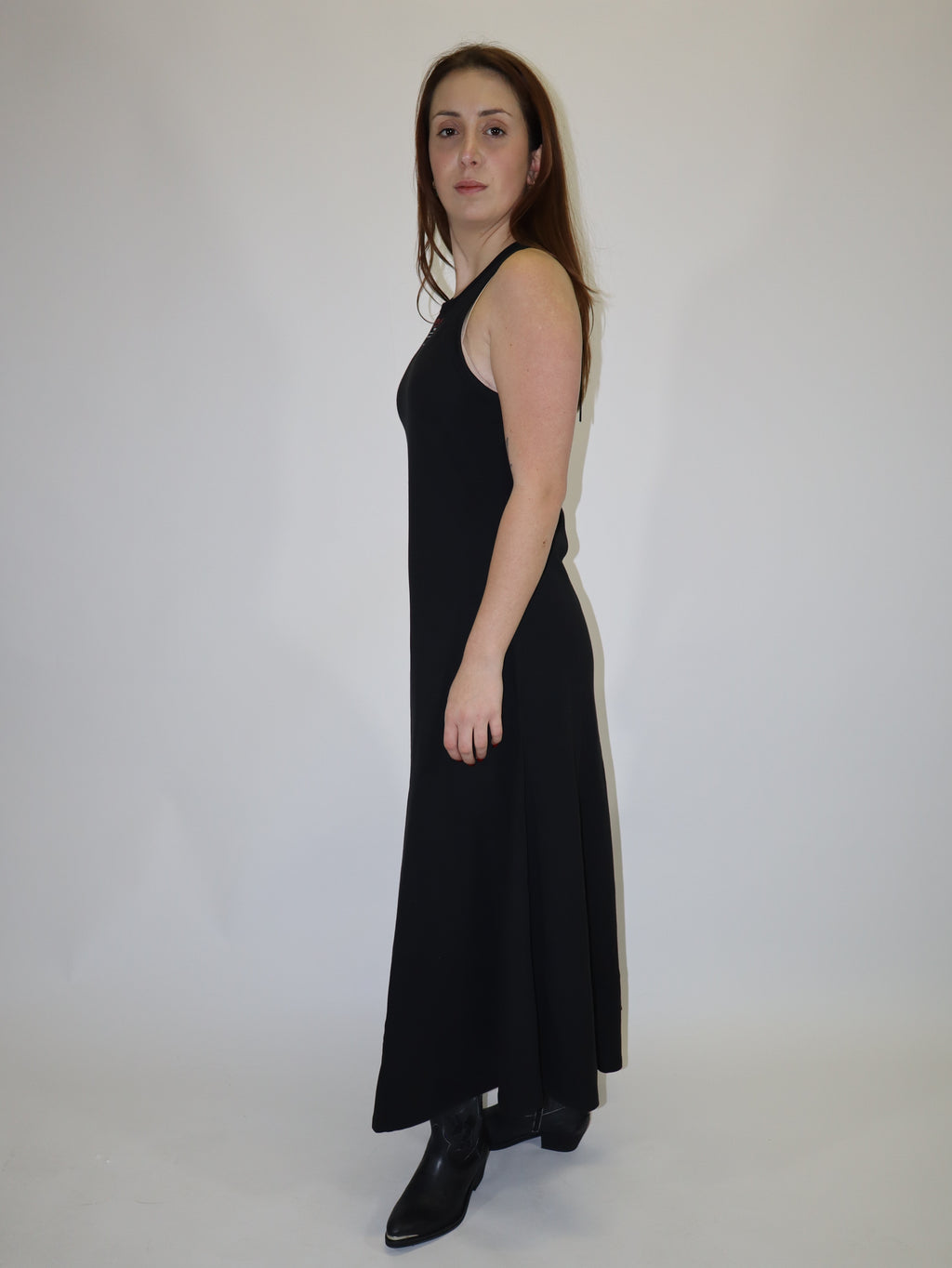 REPLAY PRINTED COTTON PIQUE MIDI DRESS