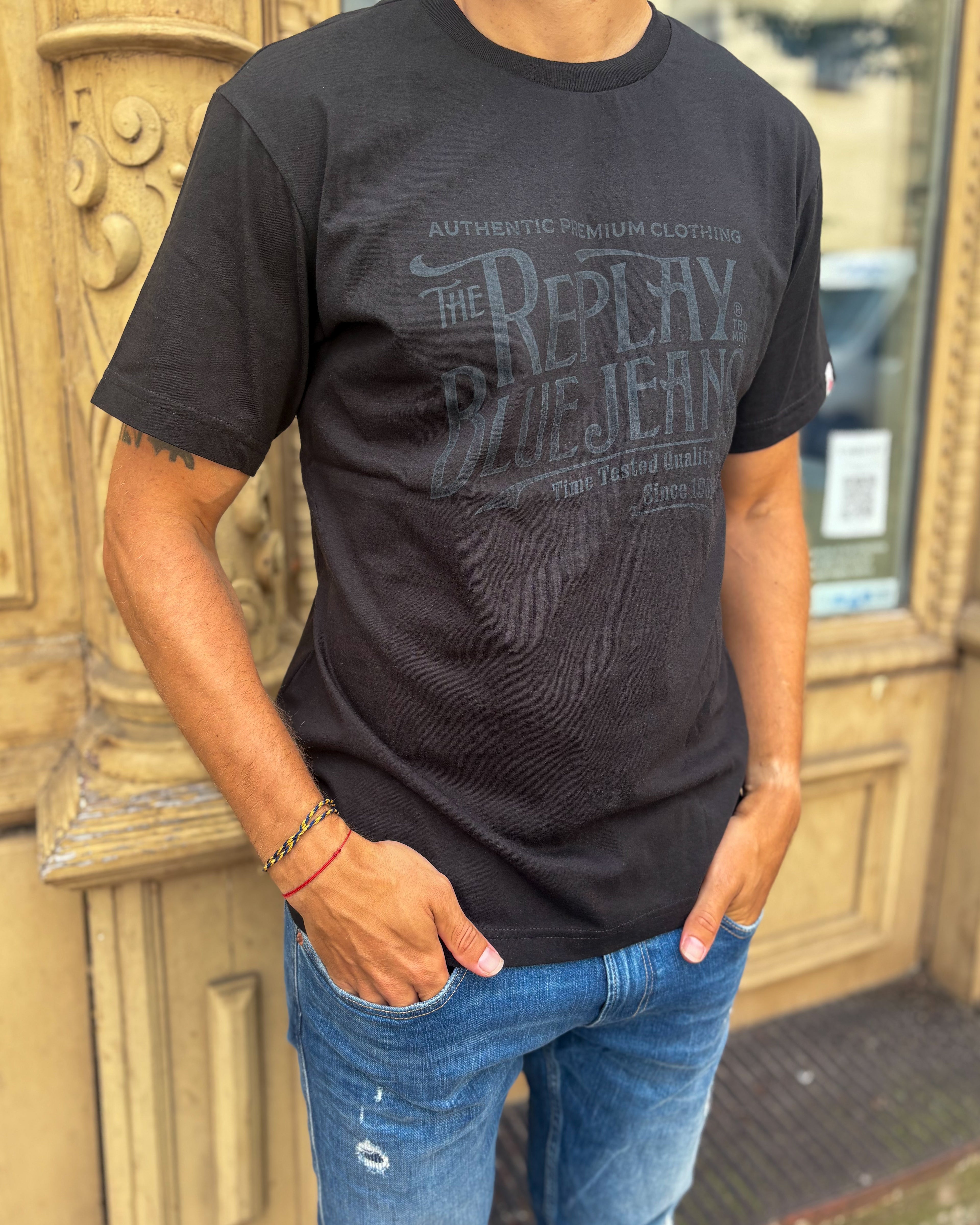 FÉRFI REPLAY MINTA PÓLÓ