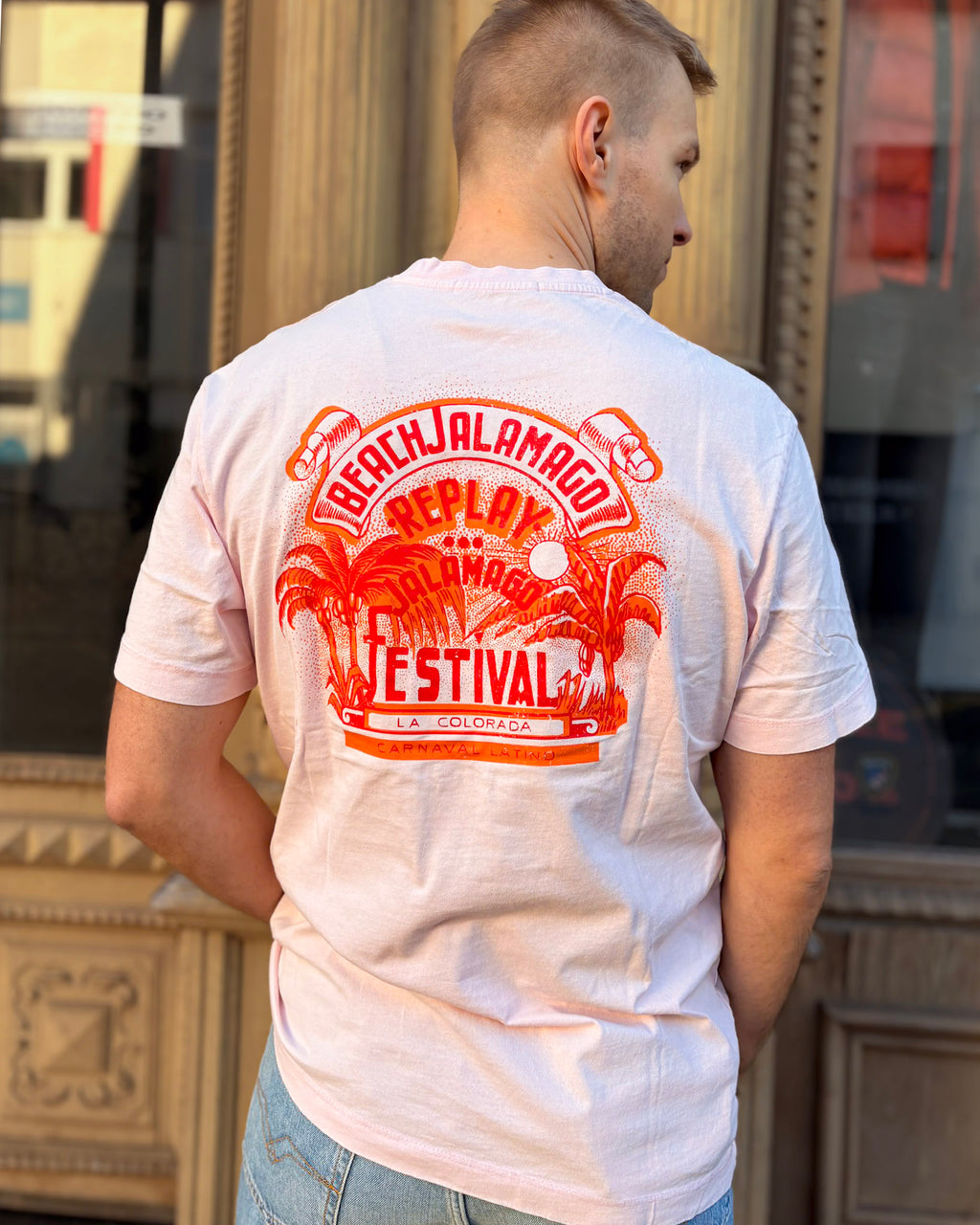 PÁNSKE TRIČKO REPLAY S POTLAČOM "JALAMAGO FESTIVAL"