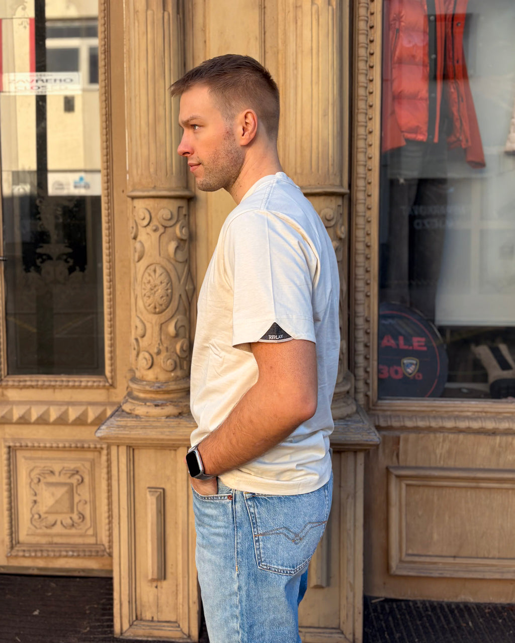 PÁNSKÉ TRIČKO REPLAY BASIC S KRÁTKÝM RUKÁVEM