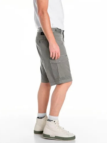REPLAY PÁNSKÉ BAVLNĚNÉ KEPROVÉ CARGO ŠORTKY