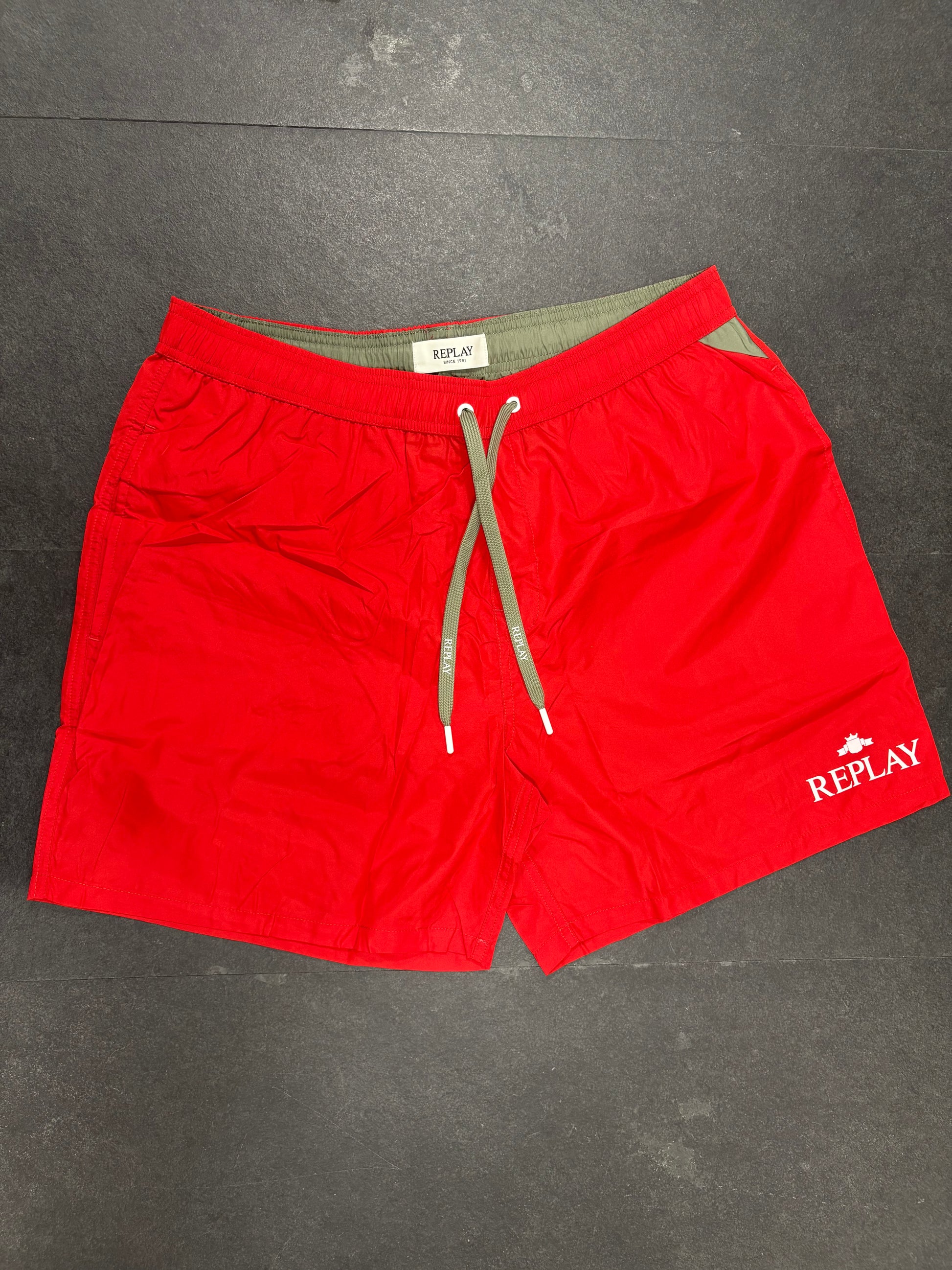 REPLAY PÁNSKE KRAŤASOVÉ PLAVKY S ARCHIVE LOGOM