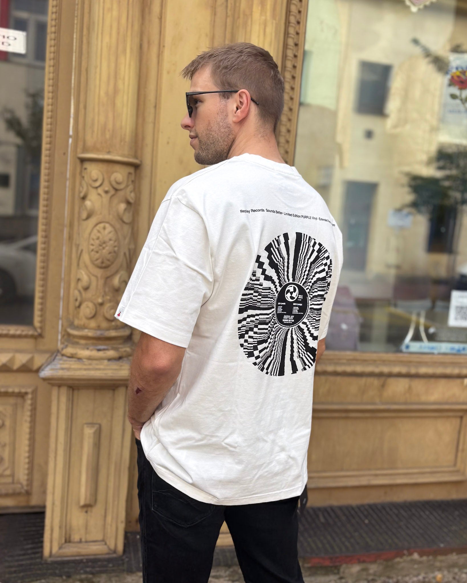 FÉRFI REPLAY PÓLÓ REPLAY RECORDS MINTÁVAL