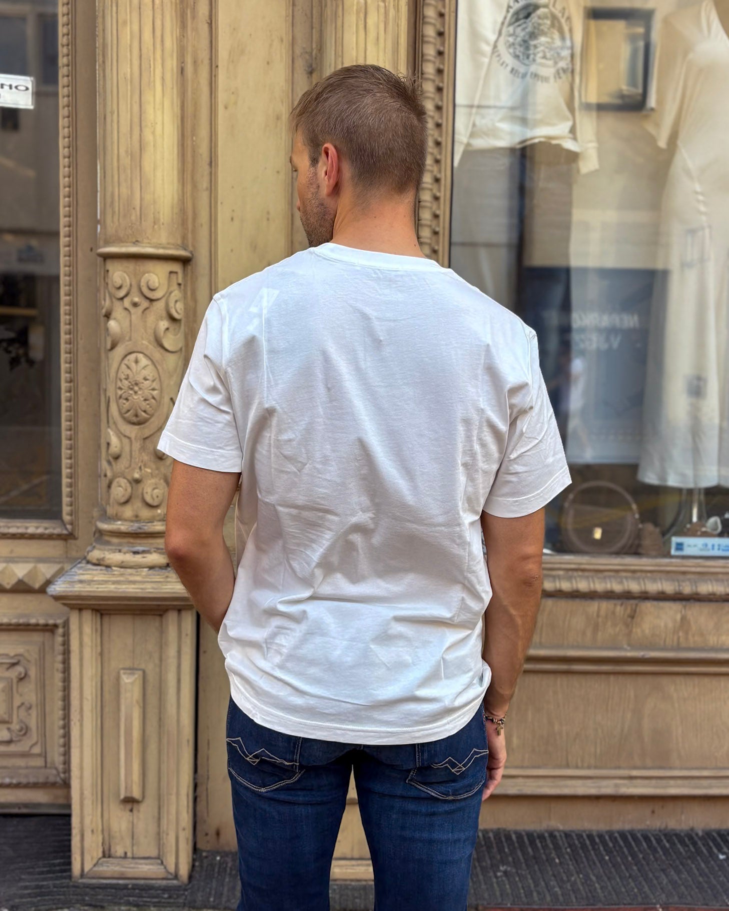 FÉRFI REPLAY PAMUT PÓLÓ MINTA MINTÁVAL