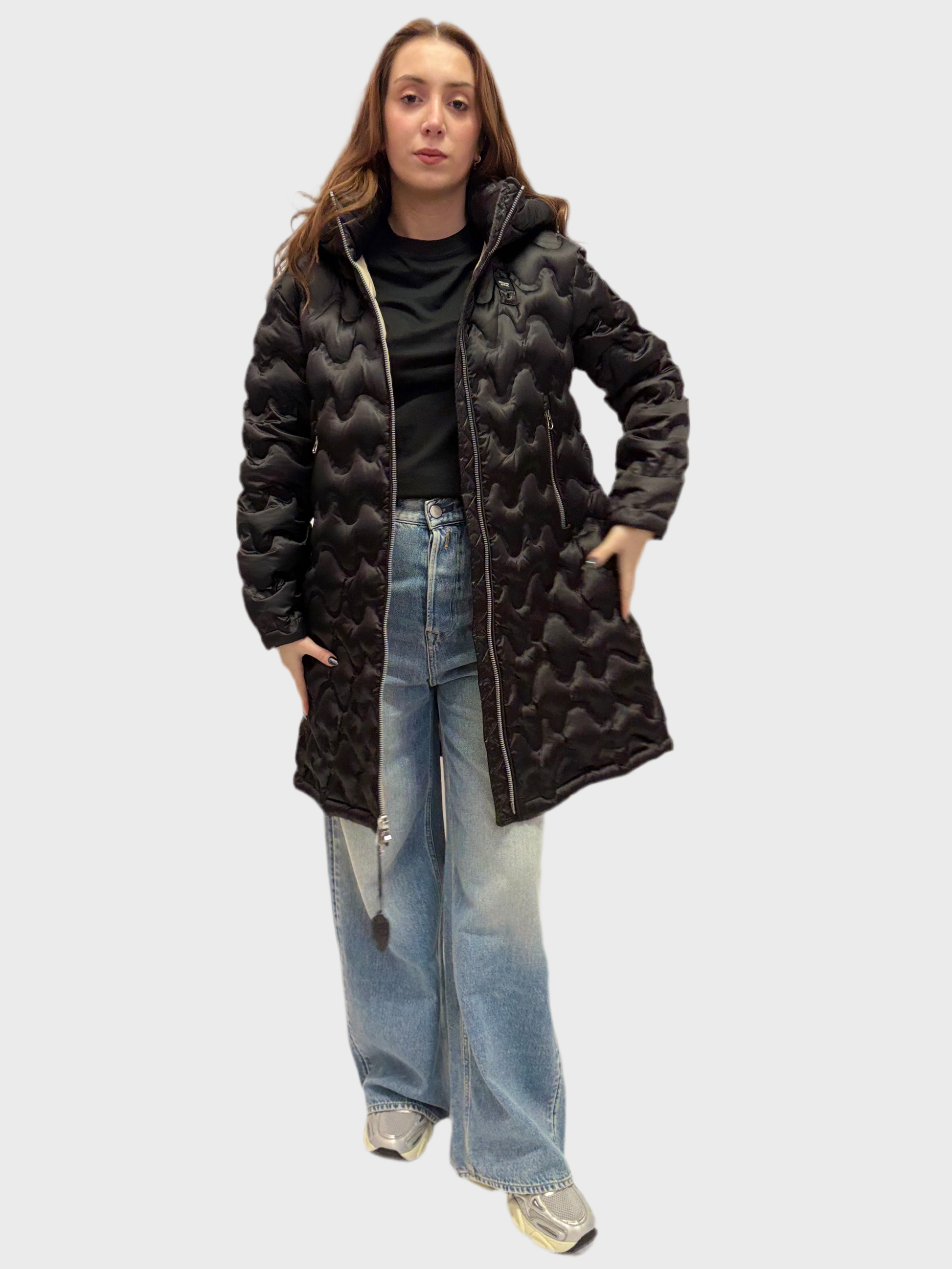 DÁMSKÁ DLOUHÁ PÉŘOVÁ BUNDA BLAUER NILES