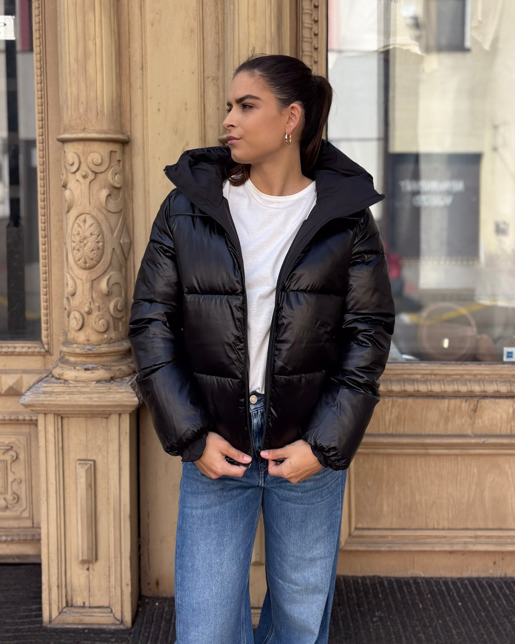 REPLAY WOMEN'S REVERSIBLE QUILTED JACKET WITH HOOD