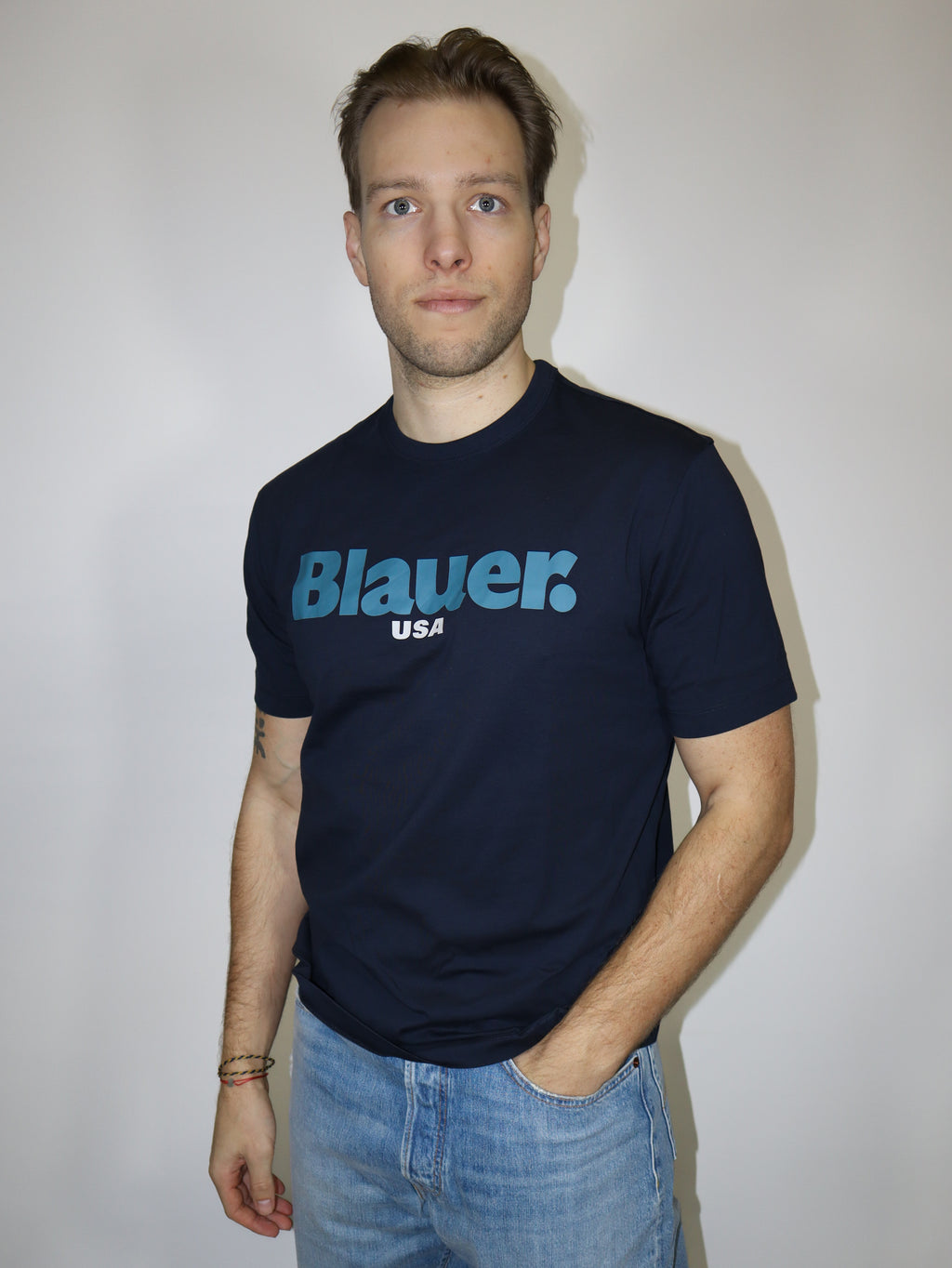 BLAUER PÁNSKÉ TRIČKO ERNST S POTISKEM