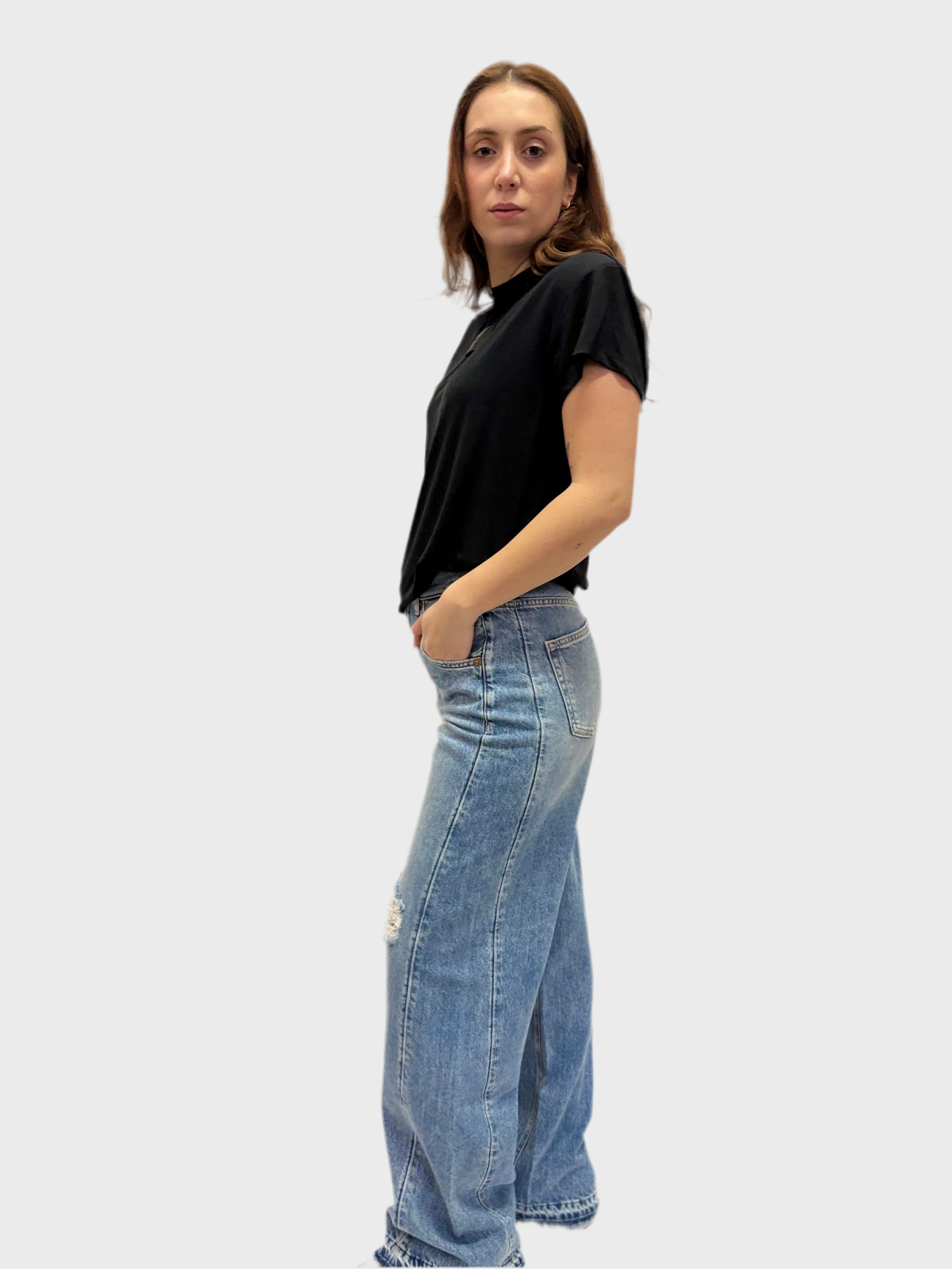 REPLAY DÁMSKÉ TRIČKO S LOGEM NA HRUDI