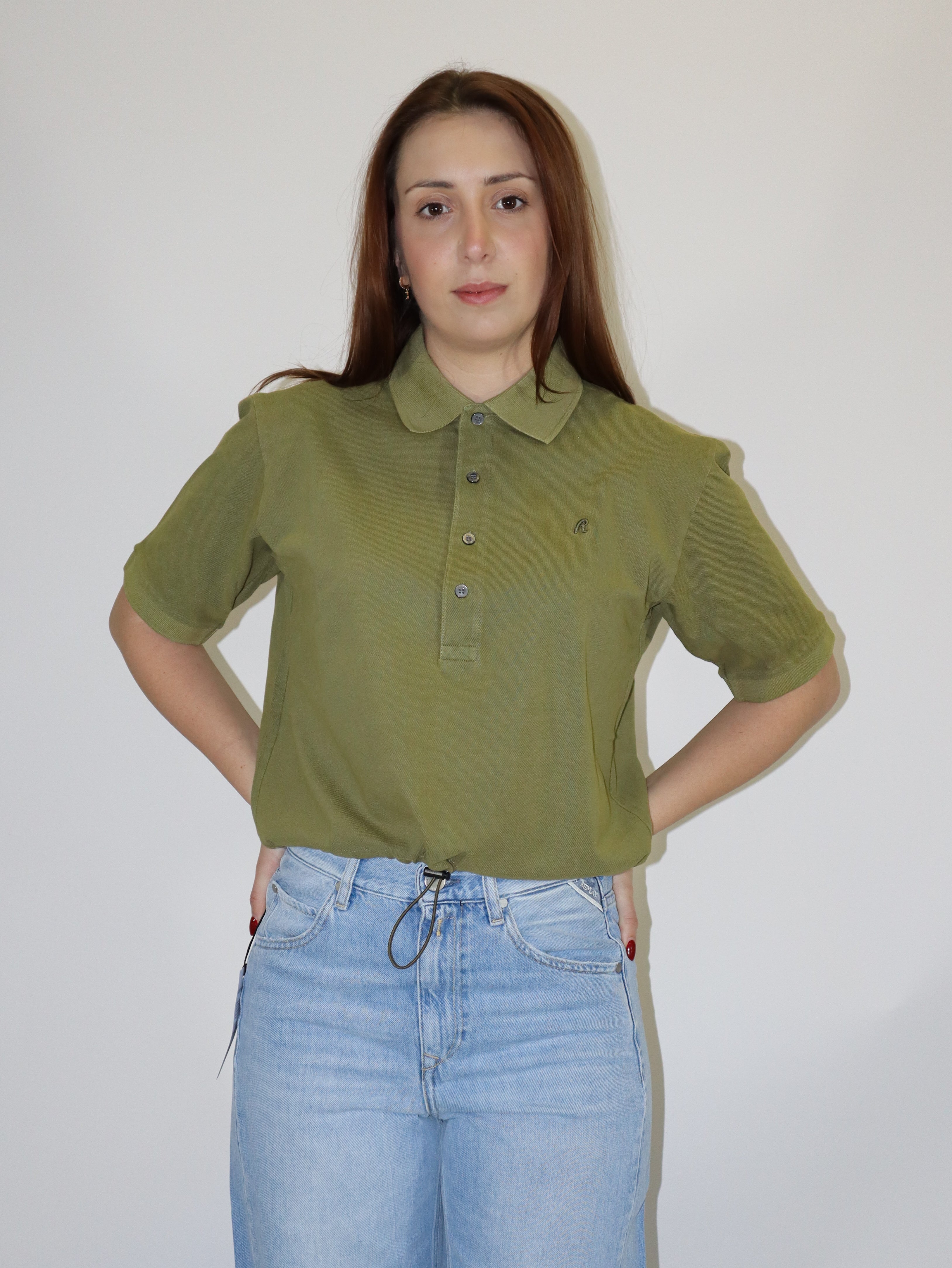 REPLAY DÁMSKE POLO TRIČKO S VÝŠIVKOU