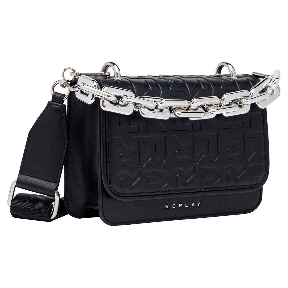 REPLAY CROSSBODY TÁSKA TELJES TERÜLETÉN LOGÓVAL