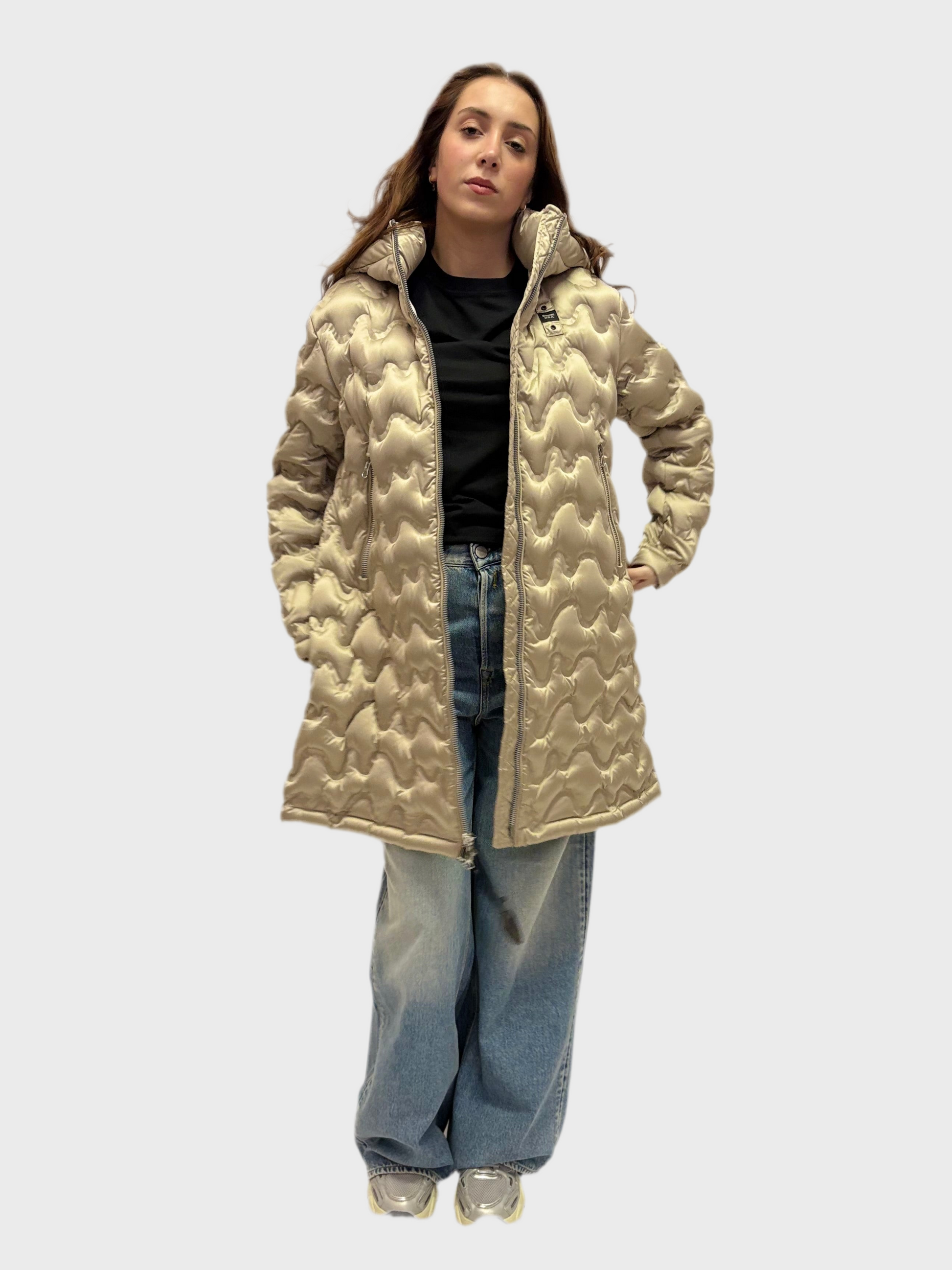 DÁMSKÁ DLOUHÁ PÉŘOVÁ BUNDA BLAUER NILES