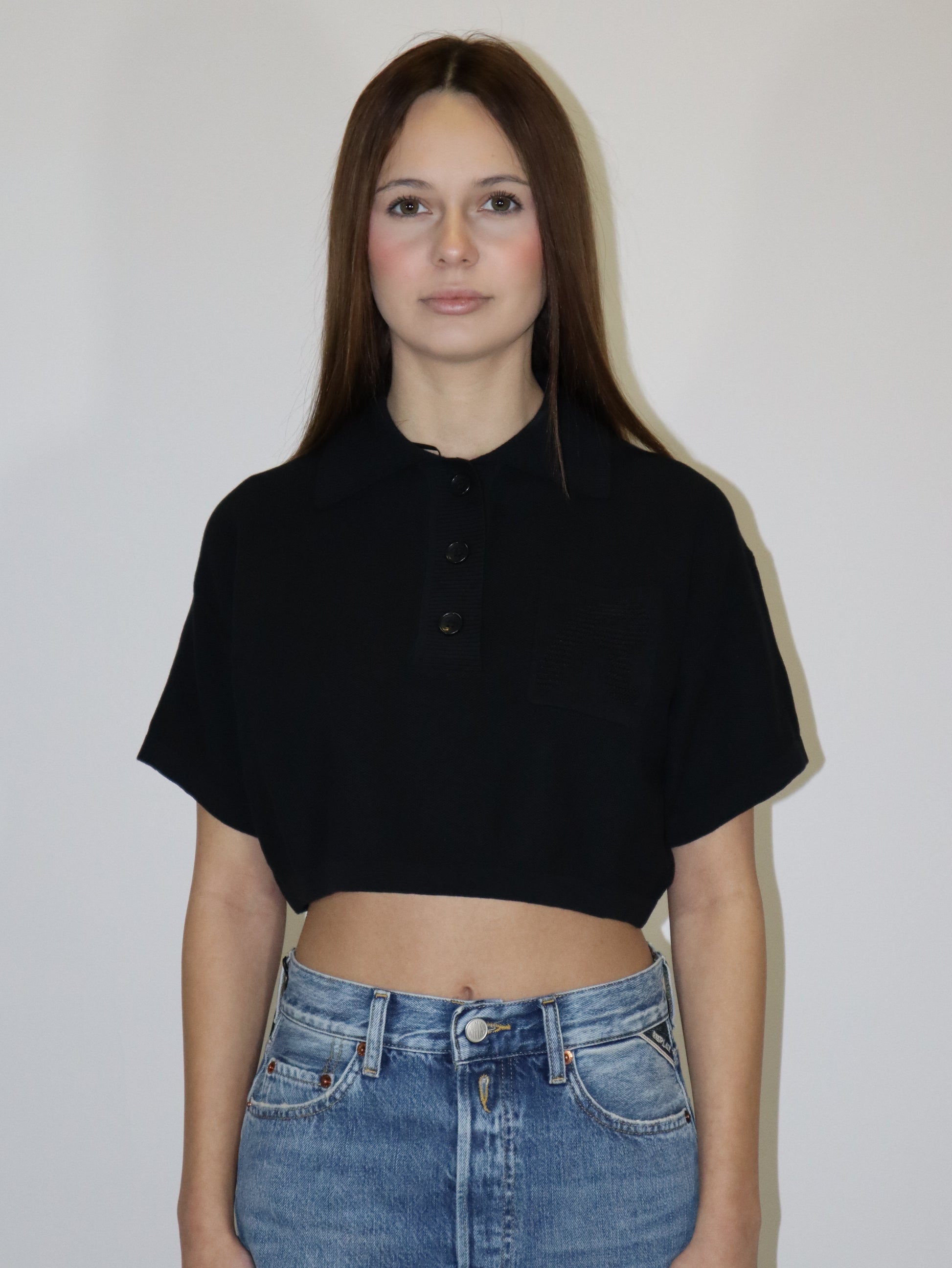 REPLAY DÁMSKÝ ZKRÁCENÝ TOP VE STYLU POLO