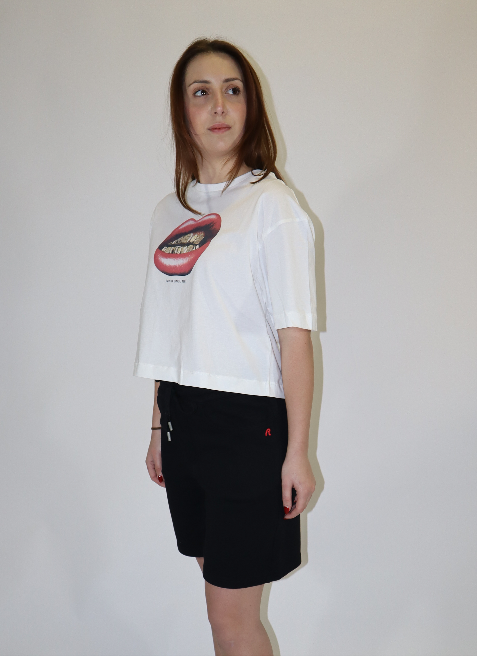 REPLAY DÁMSKÉ ZKRÁCENÉ TRIČKO S POTISKEM