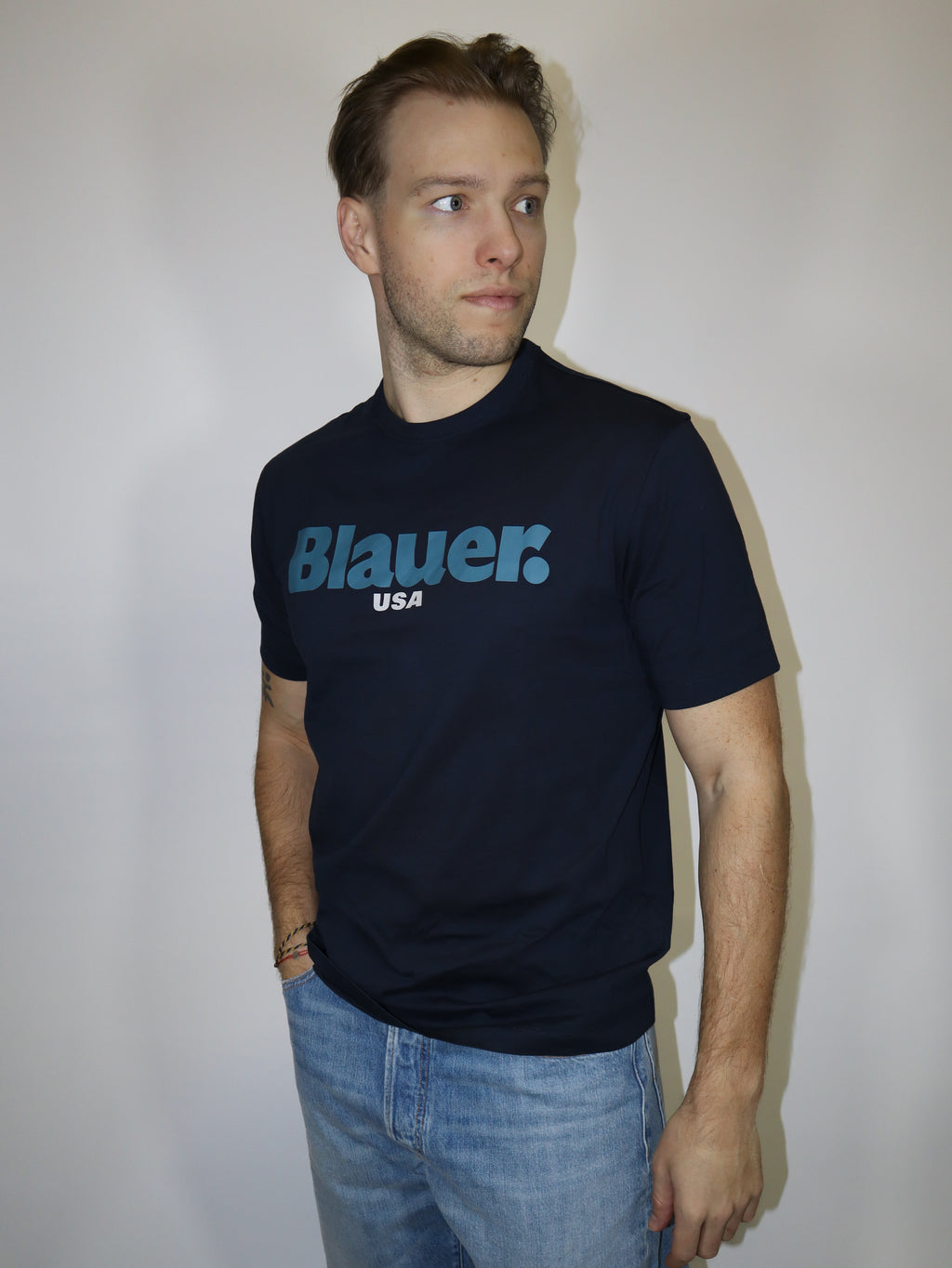 BLAUER PÁNSKÉ TRIČKO ERNST S POTISKEM