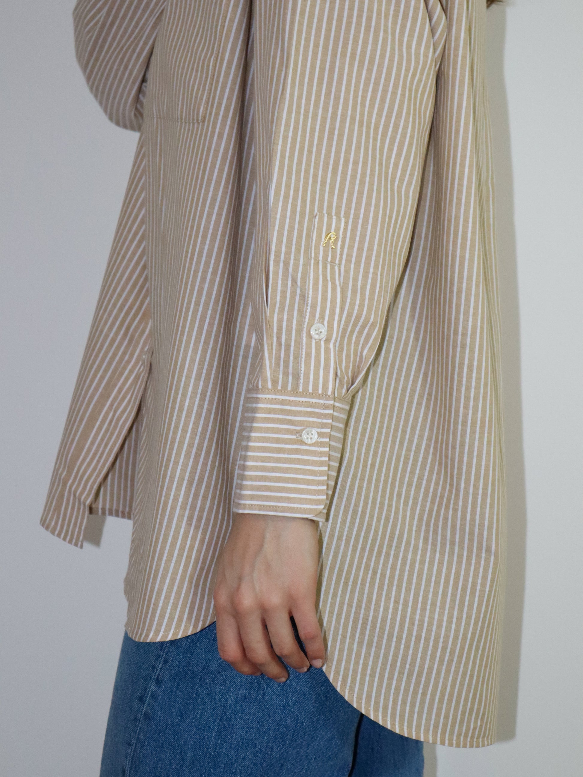 REPLAY DÁMSKÁ PRUHOVANÁ KOŠILE UVOLNĚNÉHO STŘIHU