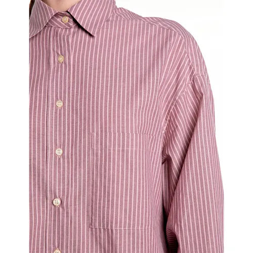 REPLAY DÁMSKÁ PRUHOVANÁ KOŠILE UVOLNĚNÉHO STŘIHU