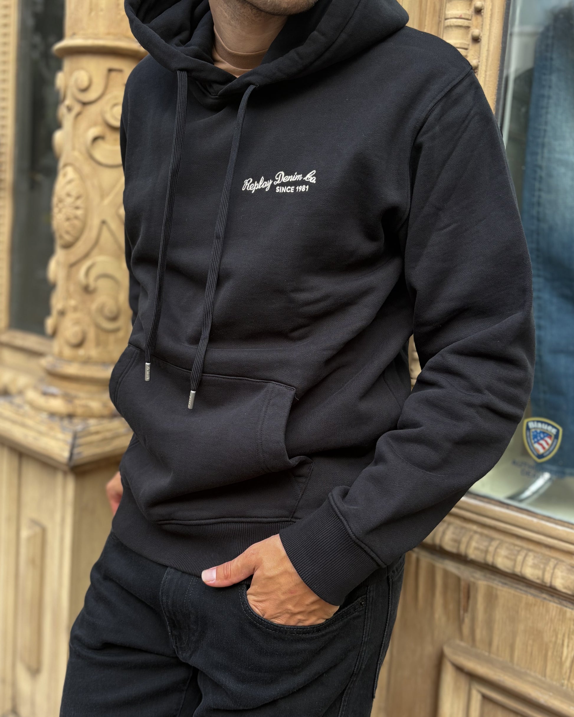 PÁNSKÁ MIKINA REPLAY Z ORGANICKÉ BAVLNY