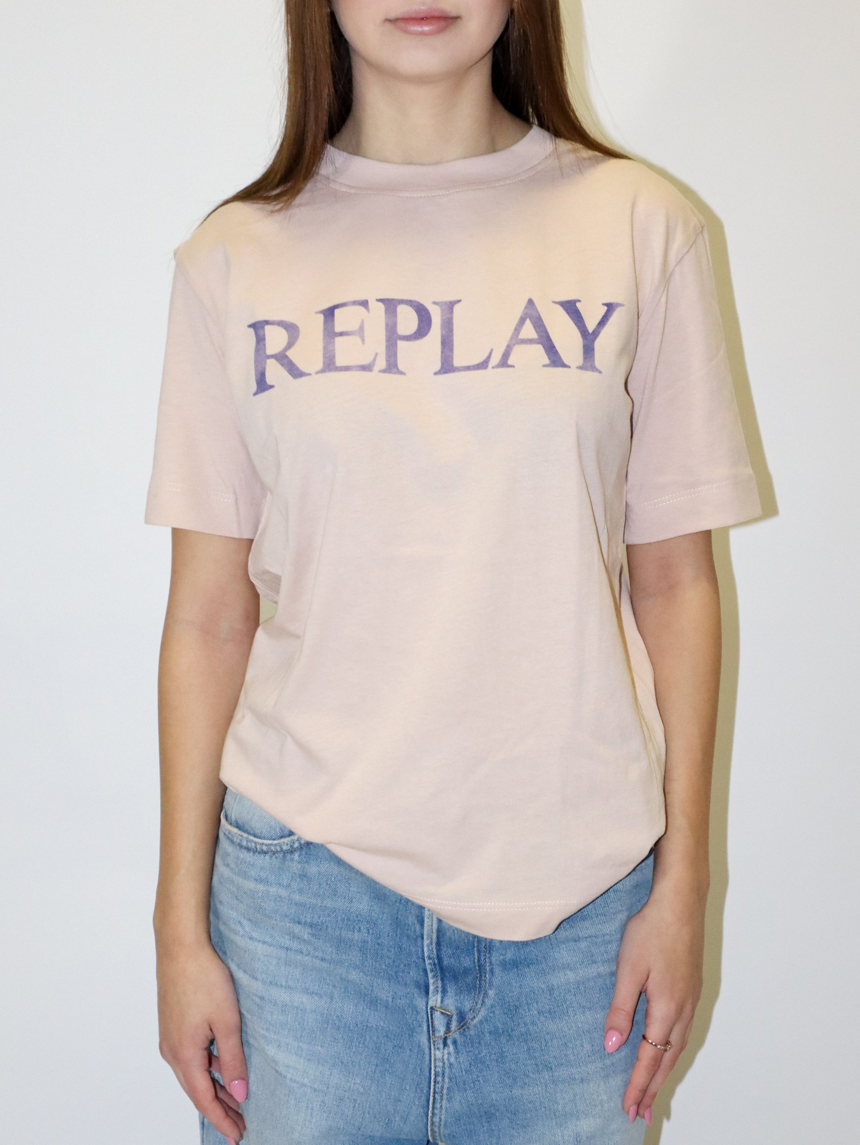 REPLAY DÁMSKE BAVLNENÉ TRIČKO S POTLAČOU 
